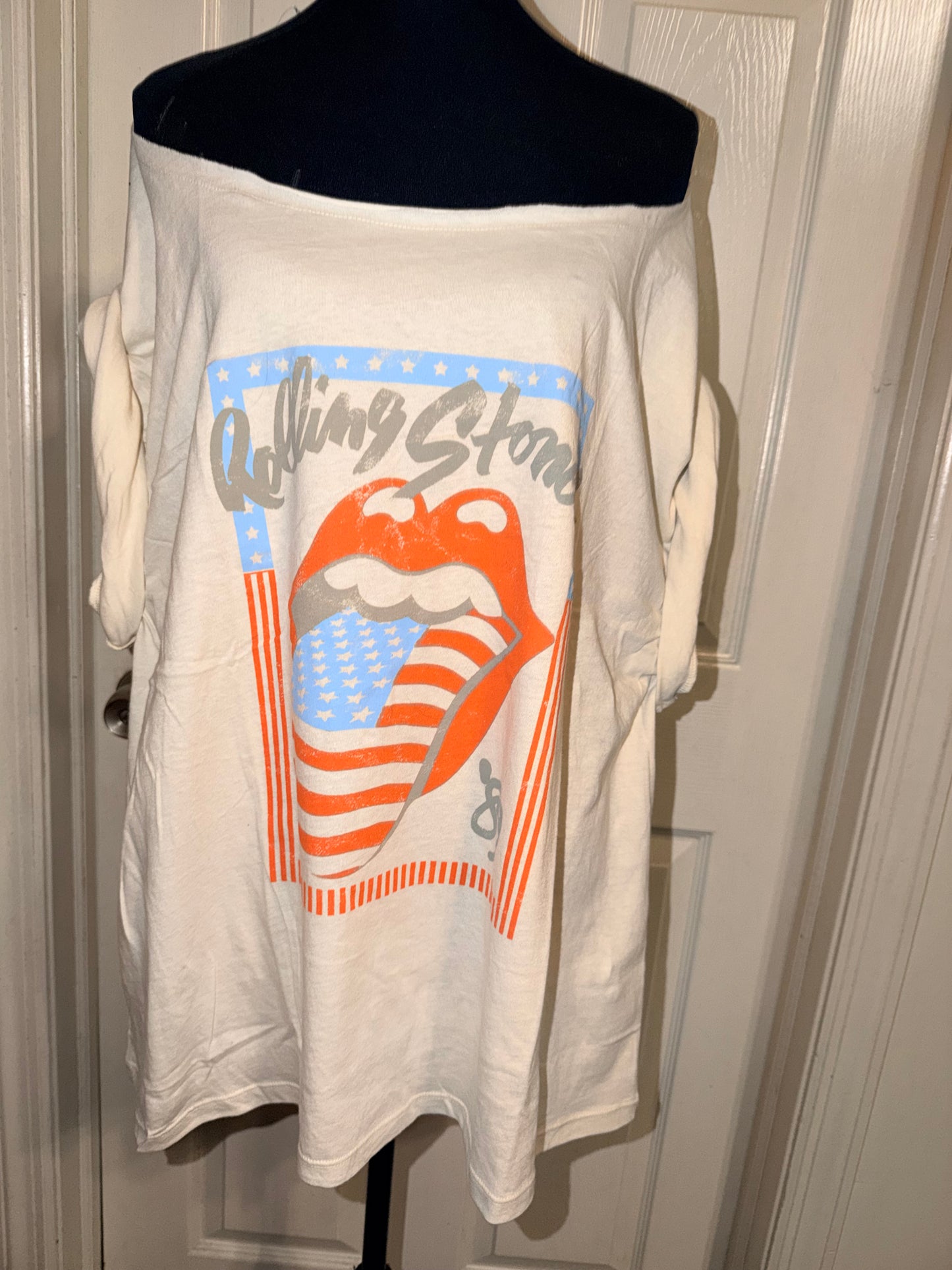 The Rolling Stones OFTS Oversized Distressed Tee