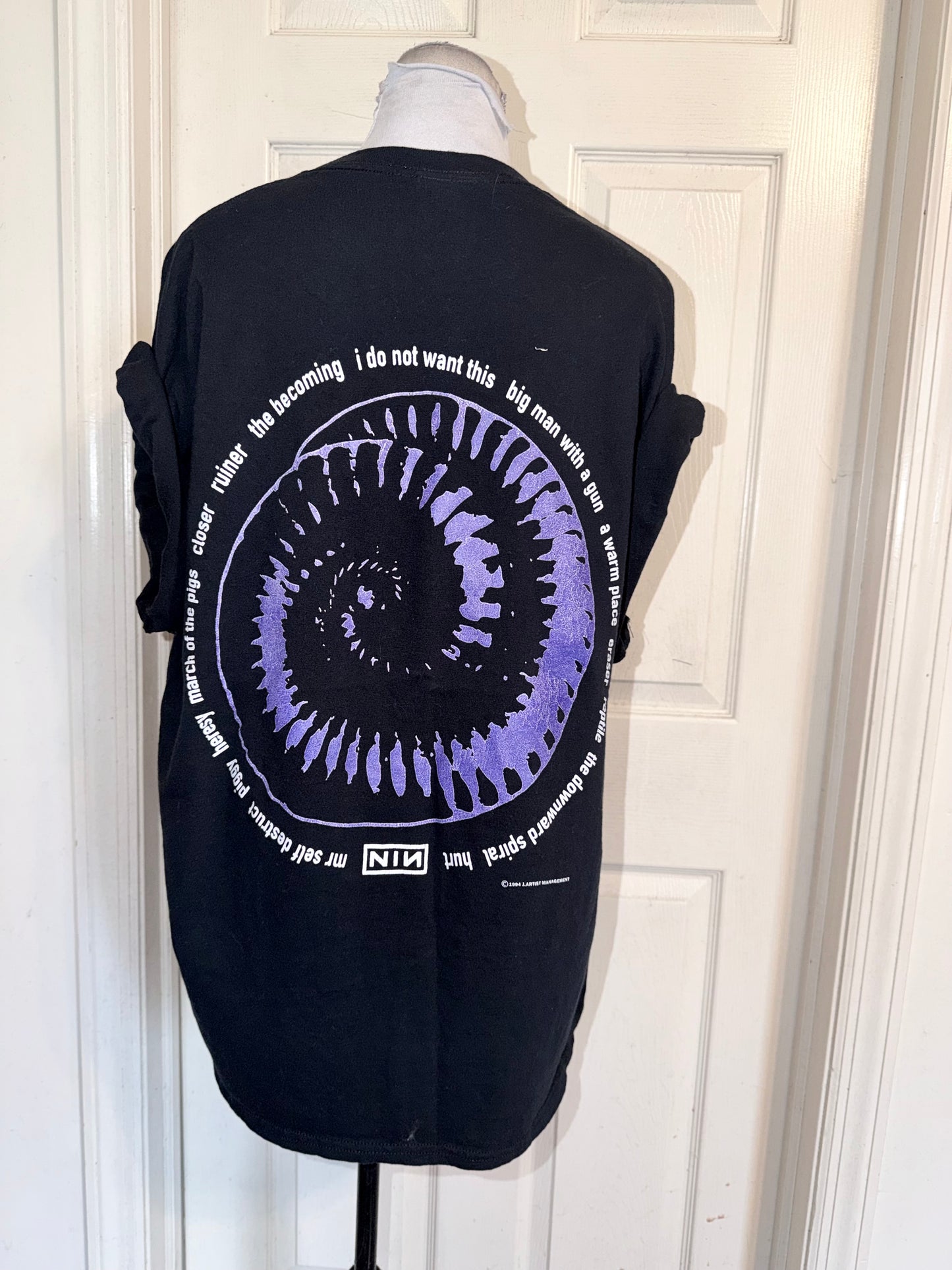 Nine Inch Nails Double Sided Oversized Distressed Tee