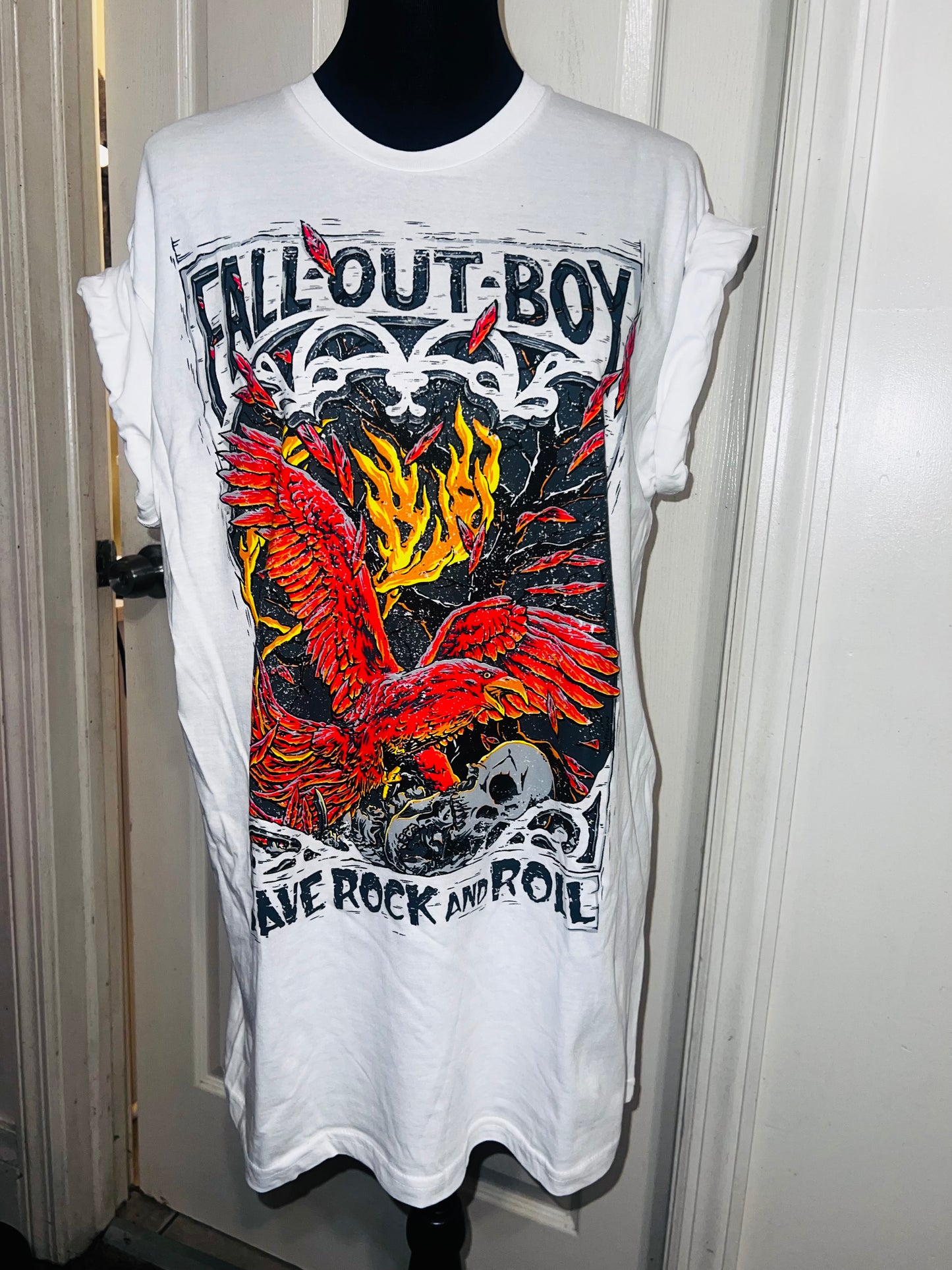 Fall Out Boy Oversized Distressed Tee