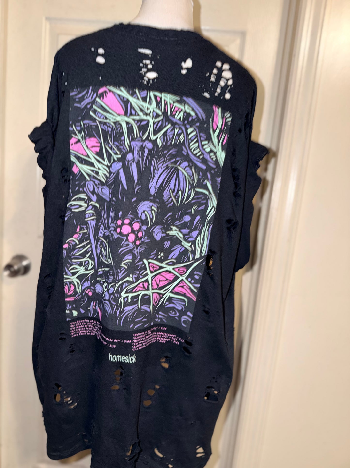 A Day to Remember Double Sided Oversized Distressed Tee