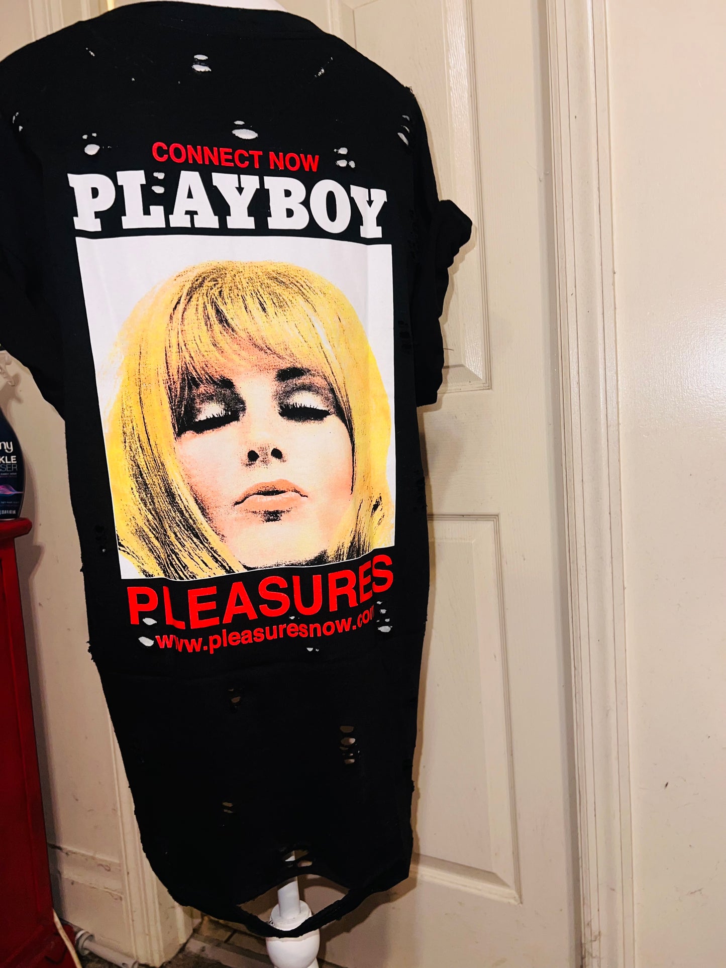 Playboy Oversized Distressed Tee