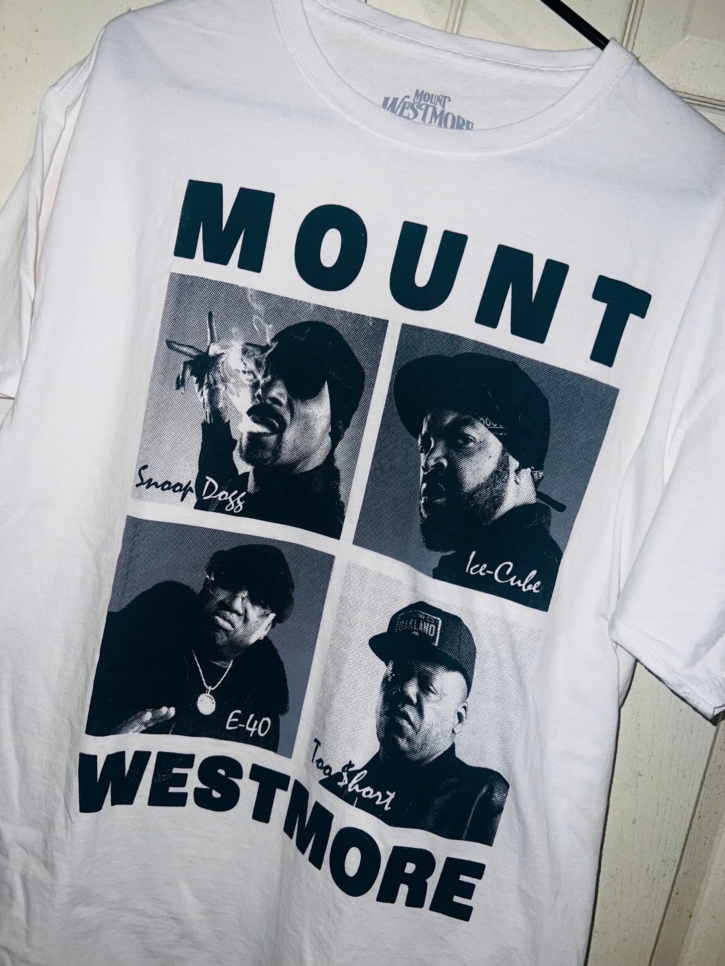 Mount Westmore: Snoop, Ice Cube, E40, and Too Short Oversized Distressed Tee