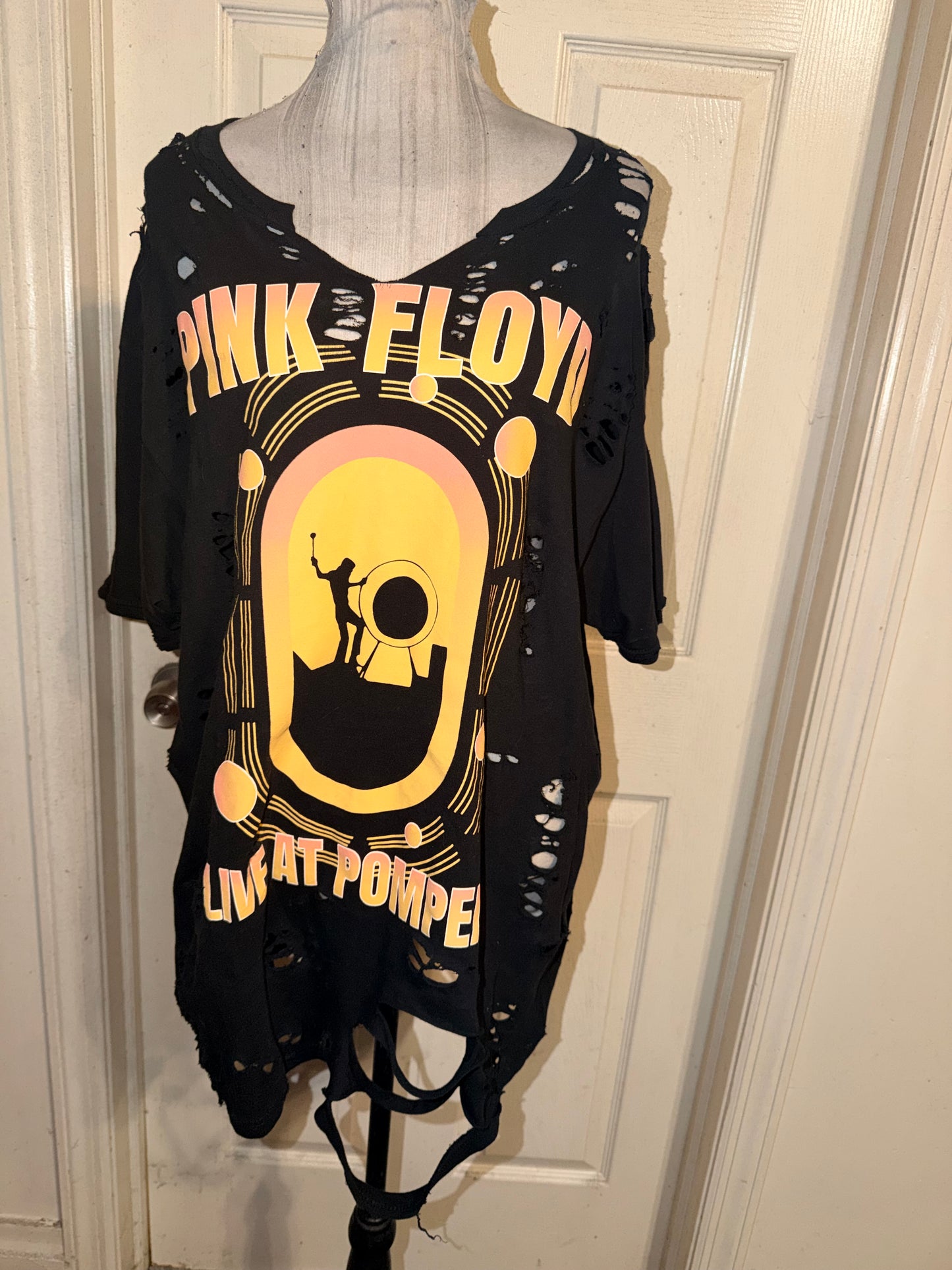 Pink Floyd Oversized Distressed Tee (as is)