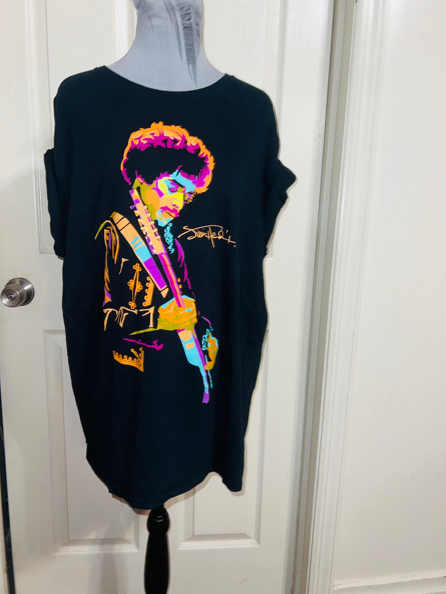 Jimi Hendrix Distressed Oversized Tee