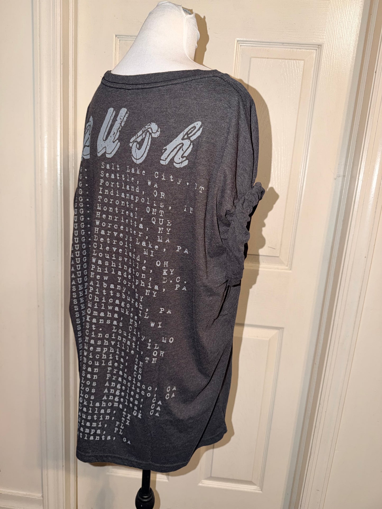 Bush Double Sided Oversized Distressed Tee