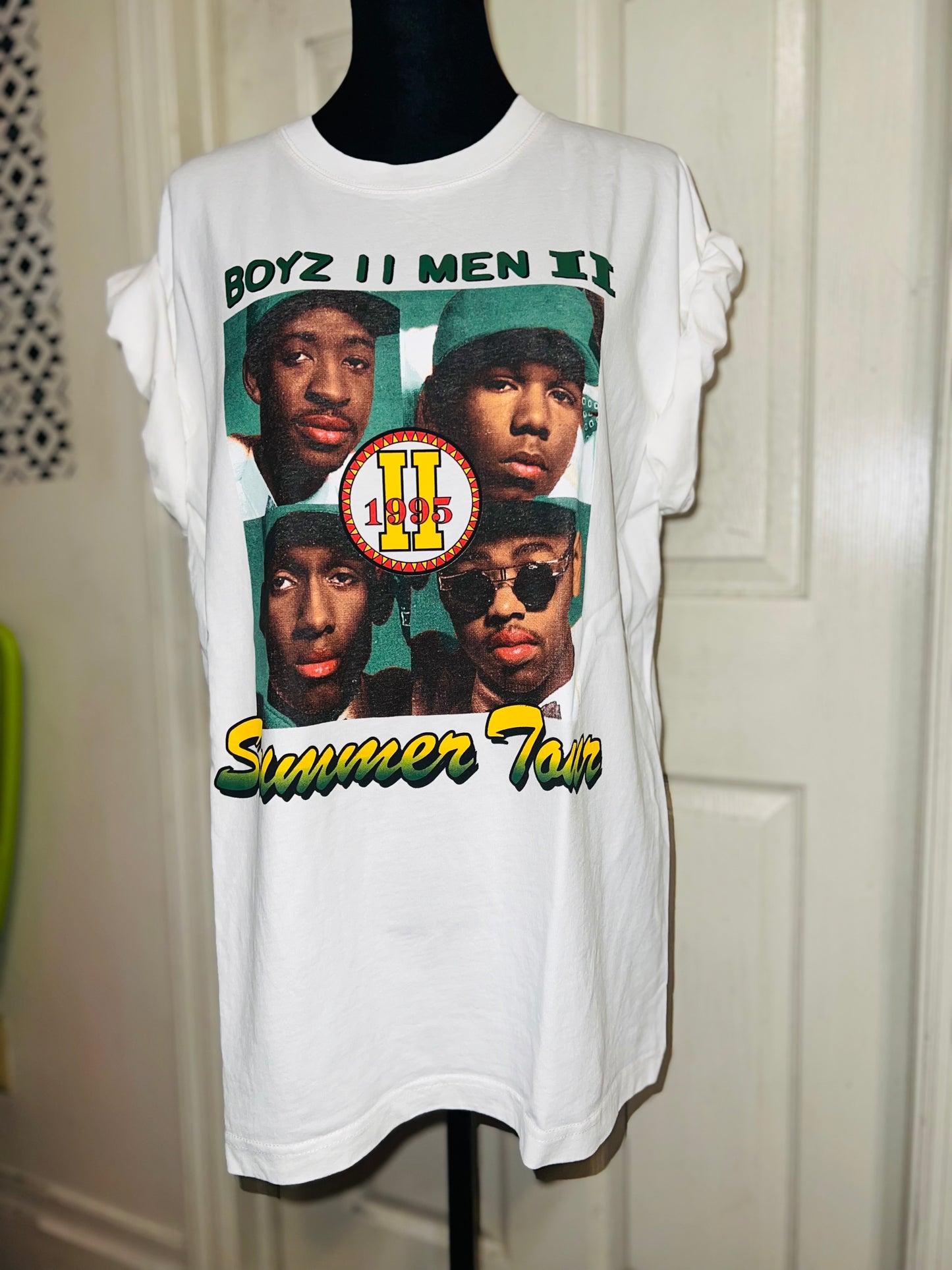 Boyz II Men Double Sided Oversized Distressed Tee