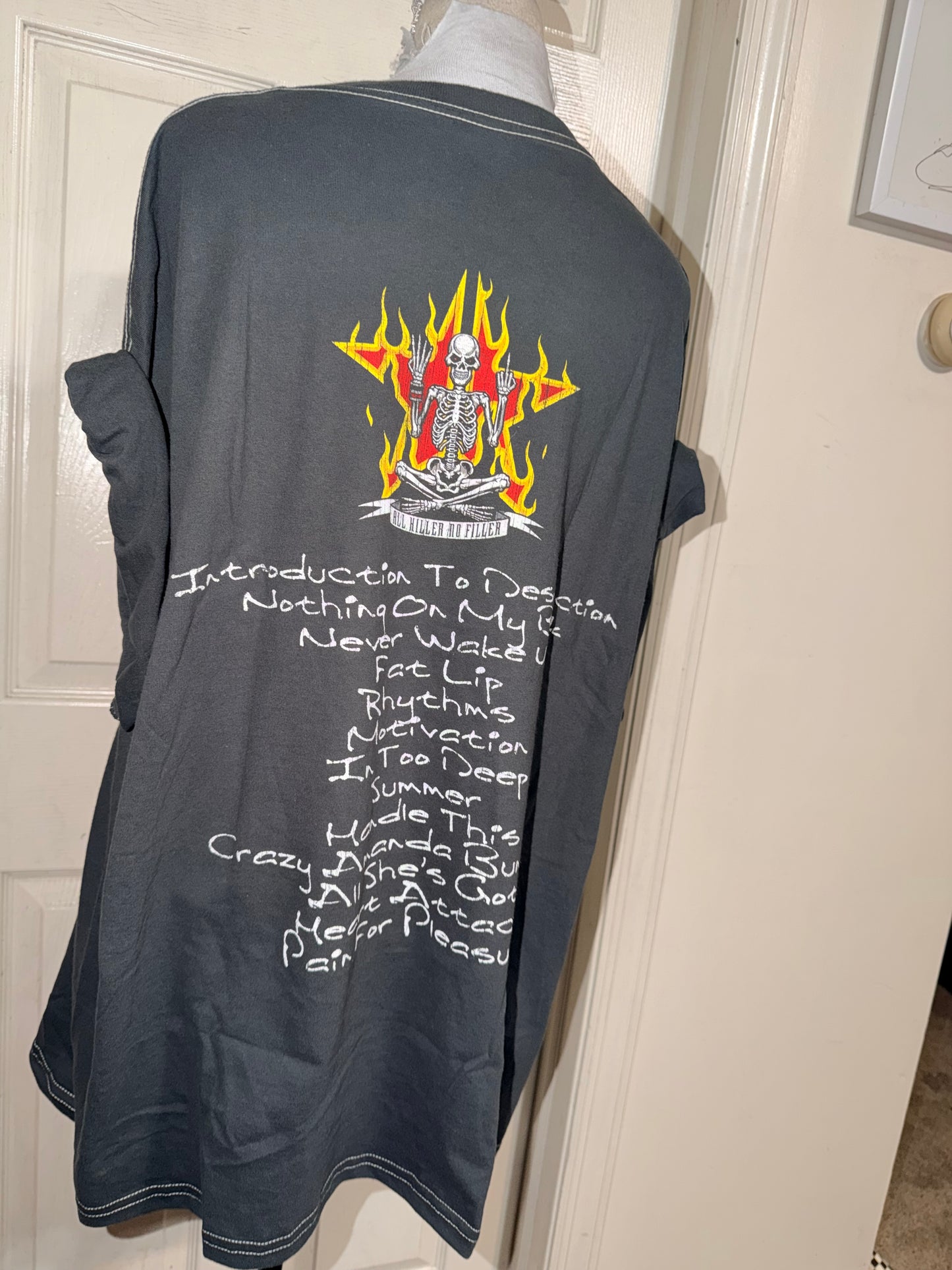 Sum 41 Double Sided Oversized Distressed Tee