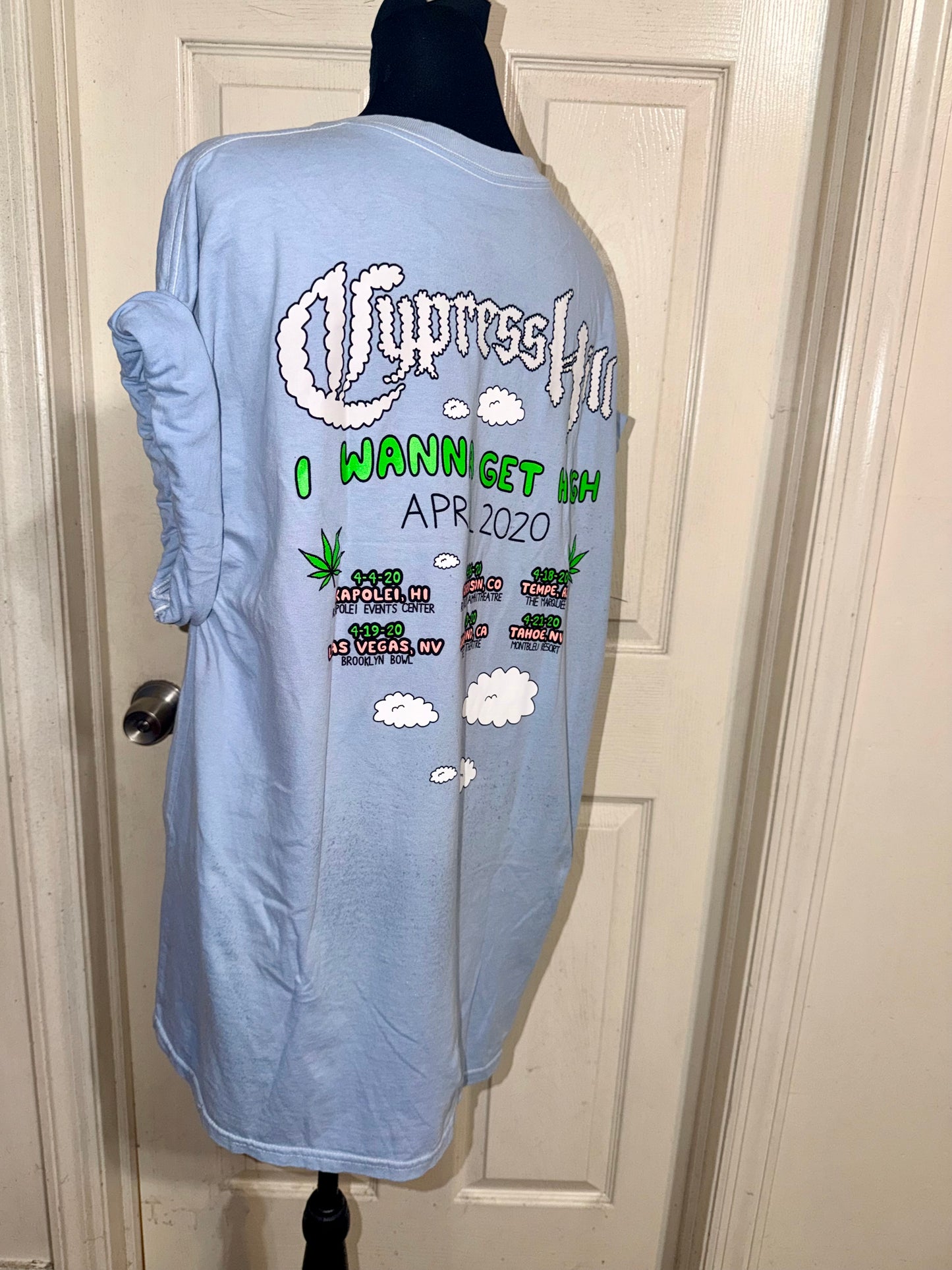 Cypress Hill Double Sided Oversized Distressed Tee