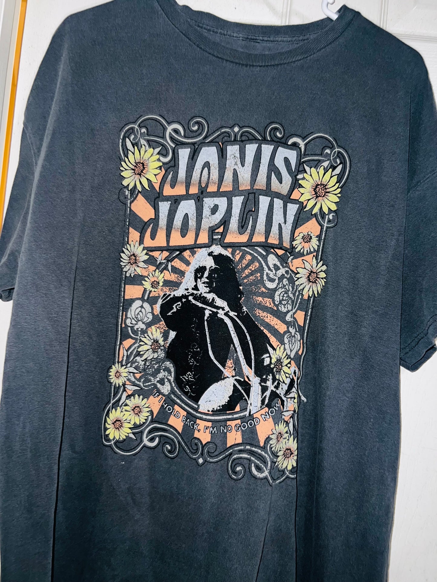 Janis Joplin Oversized Distressed Tee