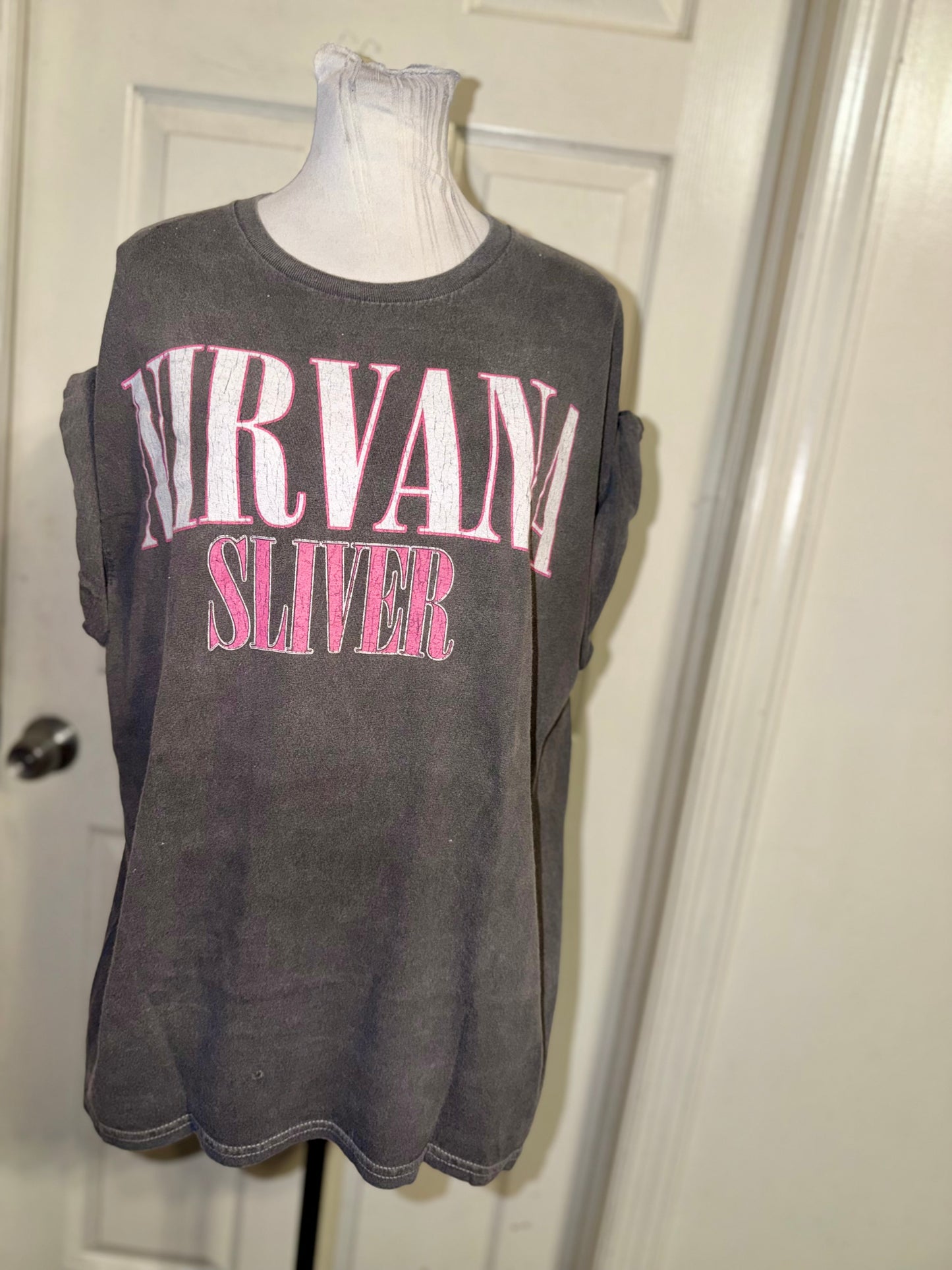 Nirvana Double Sided Oversized Distressed Tee (Copy)