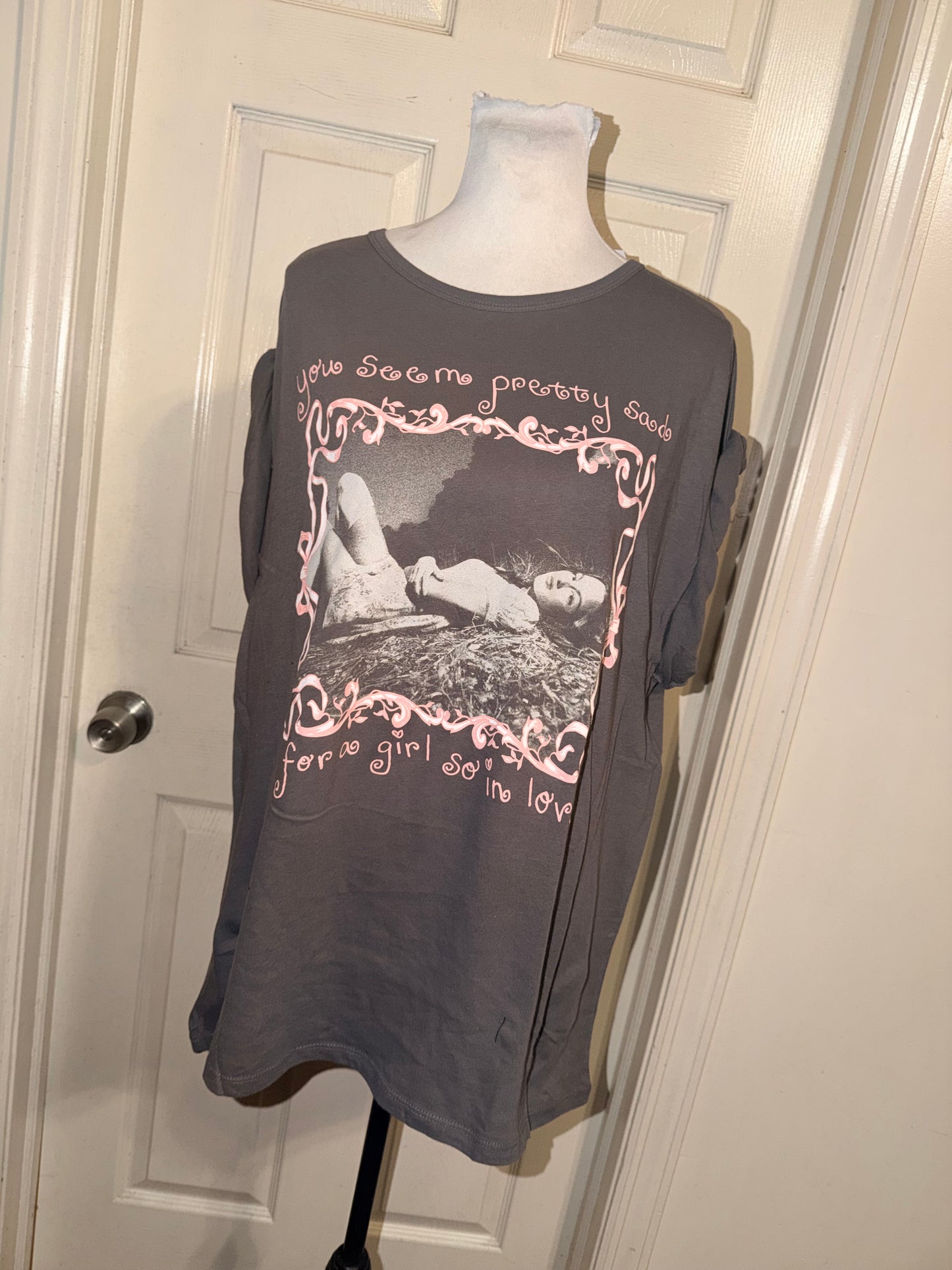 Olivia Rodrigo Oversized Distressed Tee