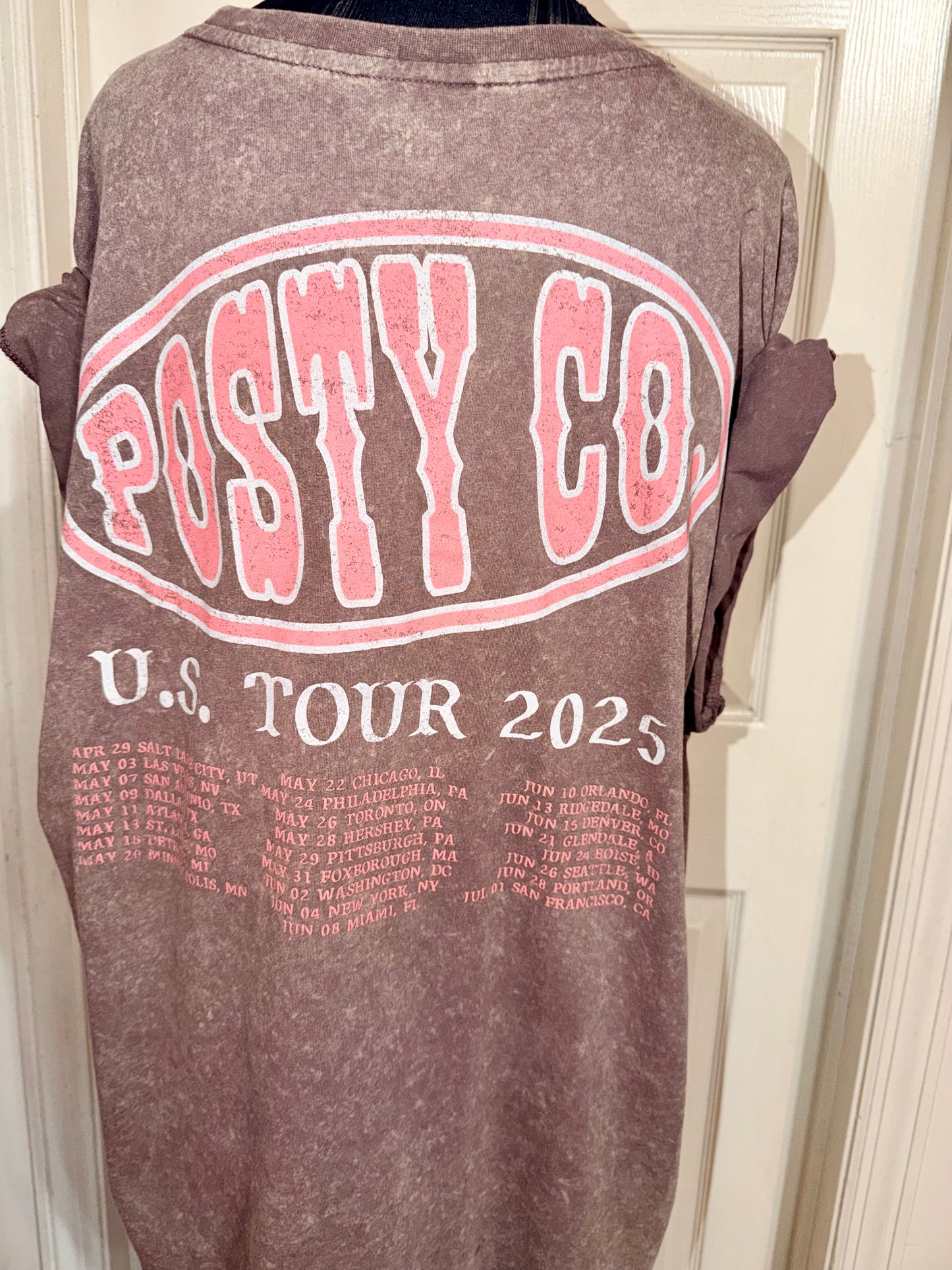 Post Malone Double Sided Oversized Distressed Tee