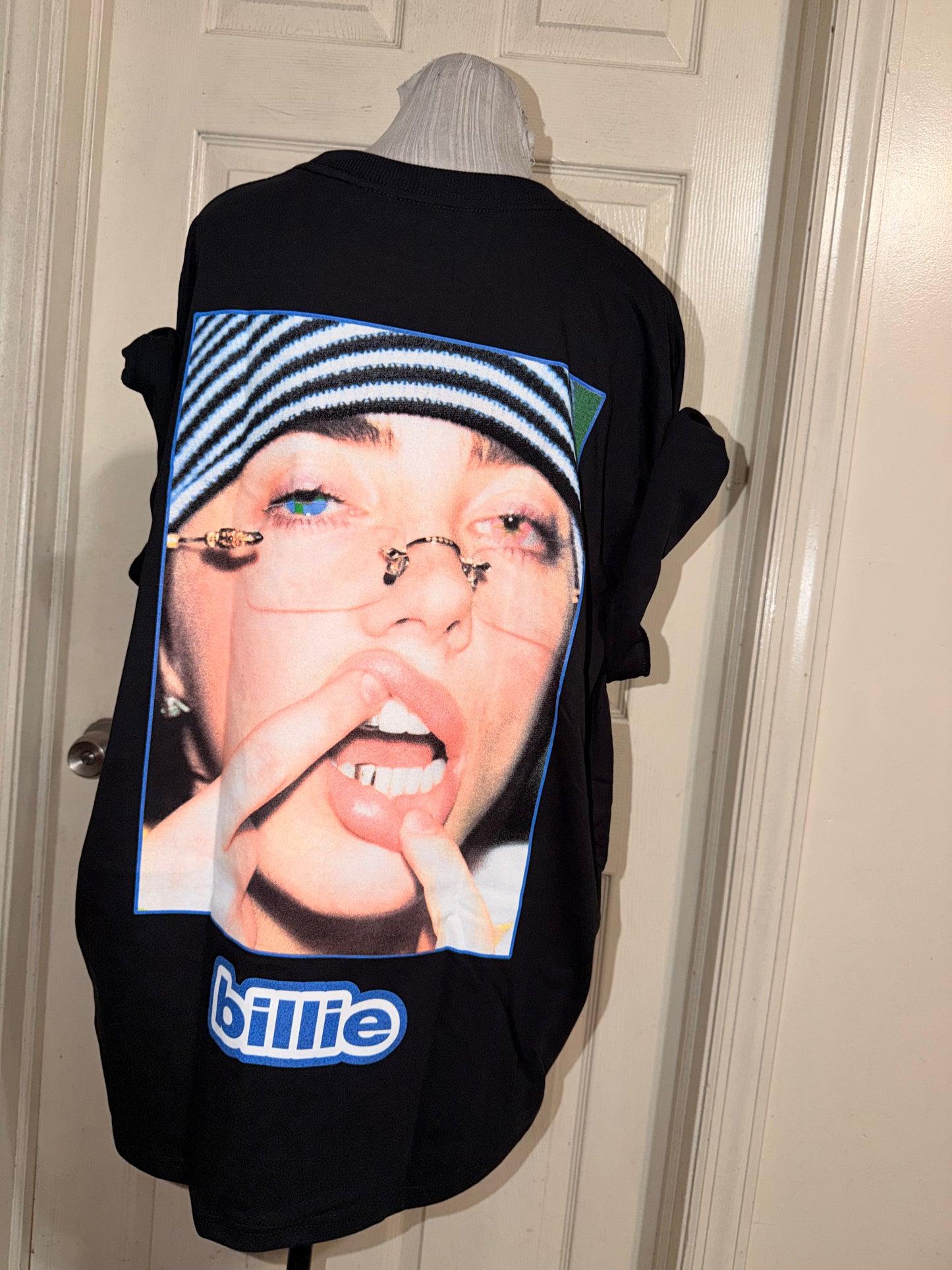 Billie Eilish Double Sided Oversized Distressed Tee