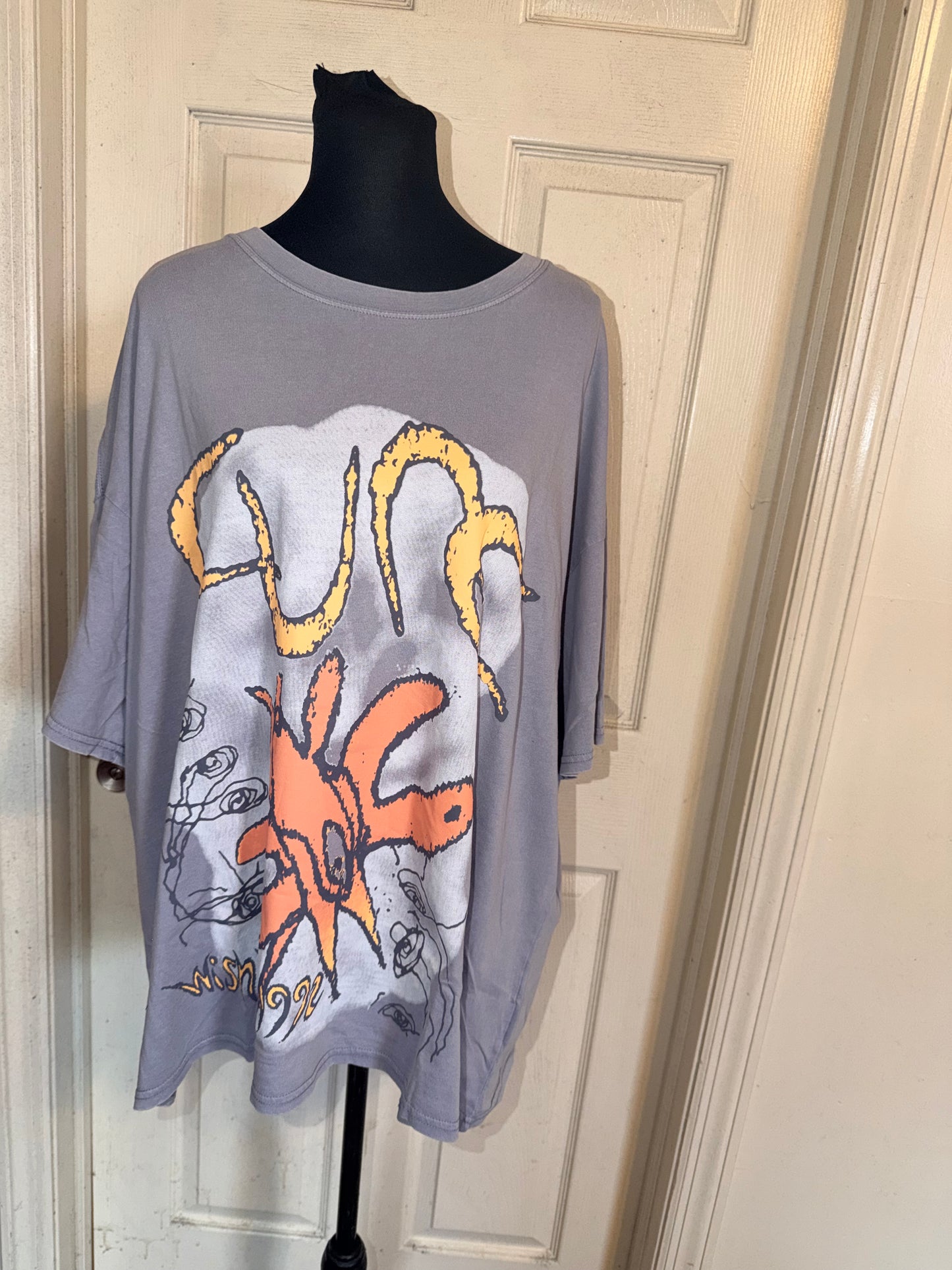 The Cure Oversized Distressed Tee