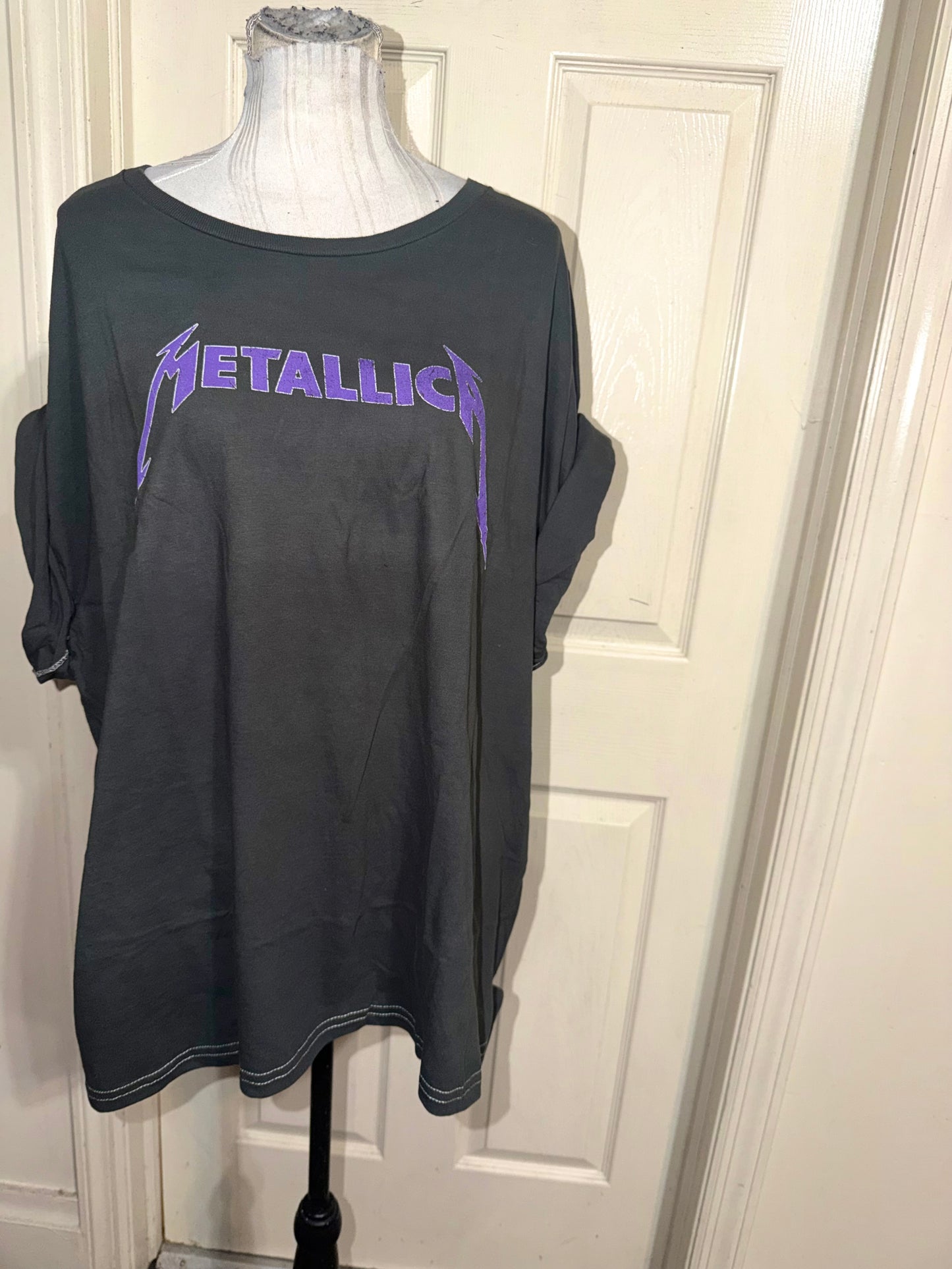 Metallica Double Sided Oversized Distressed Tee