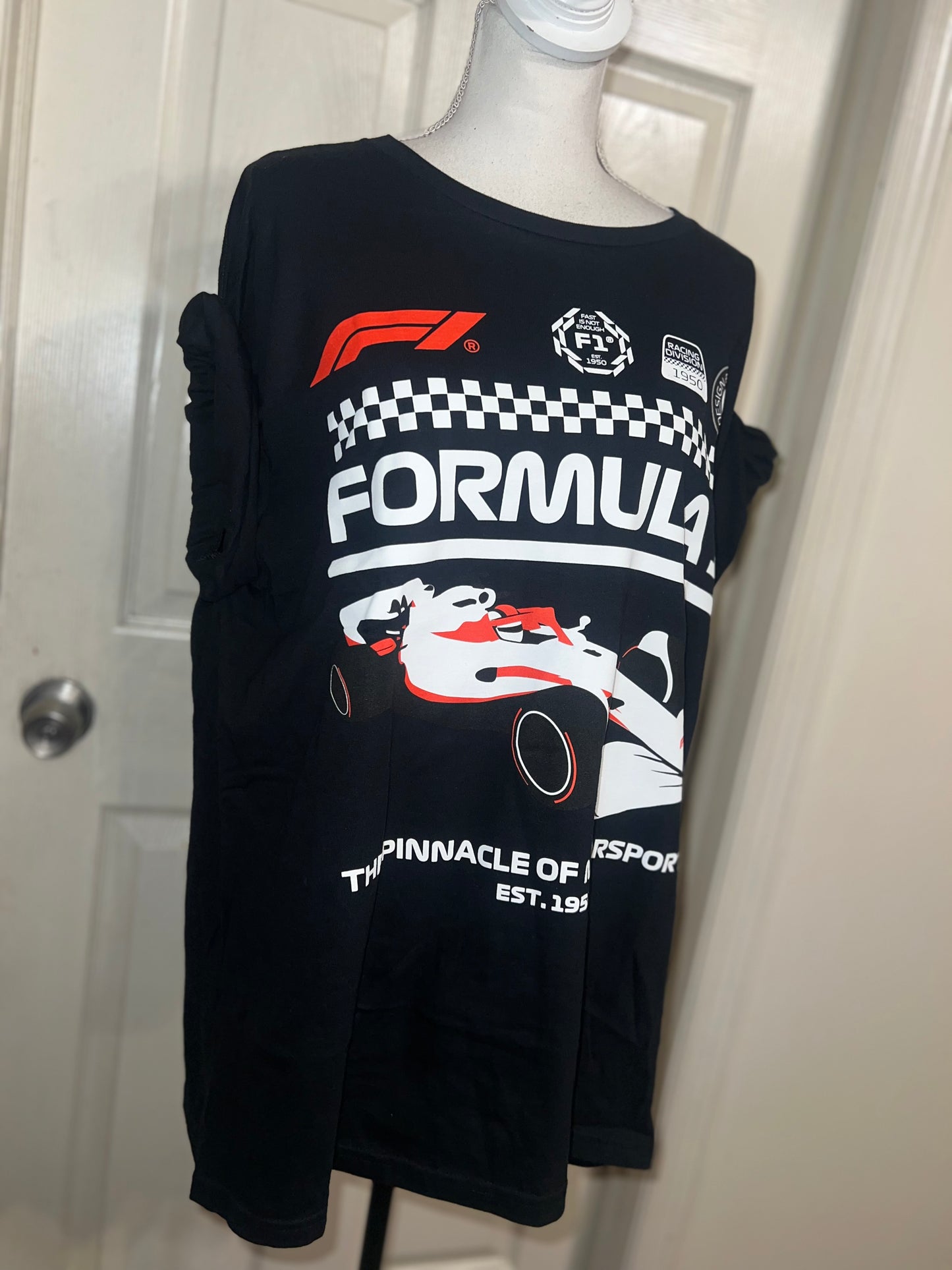 Formula 1 Oversized Distressed Tee