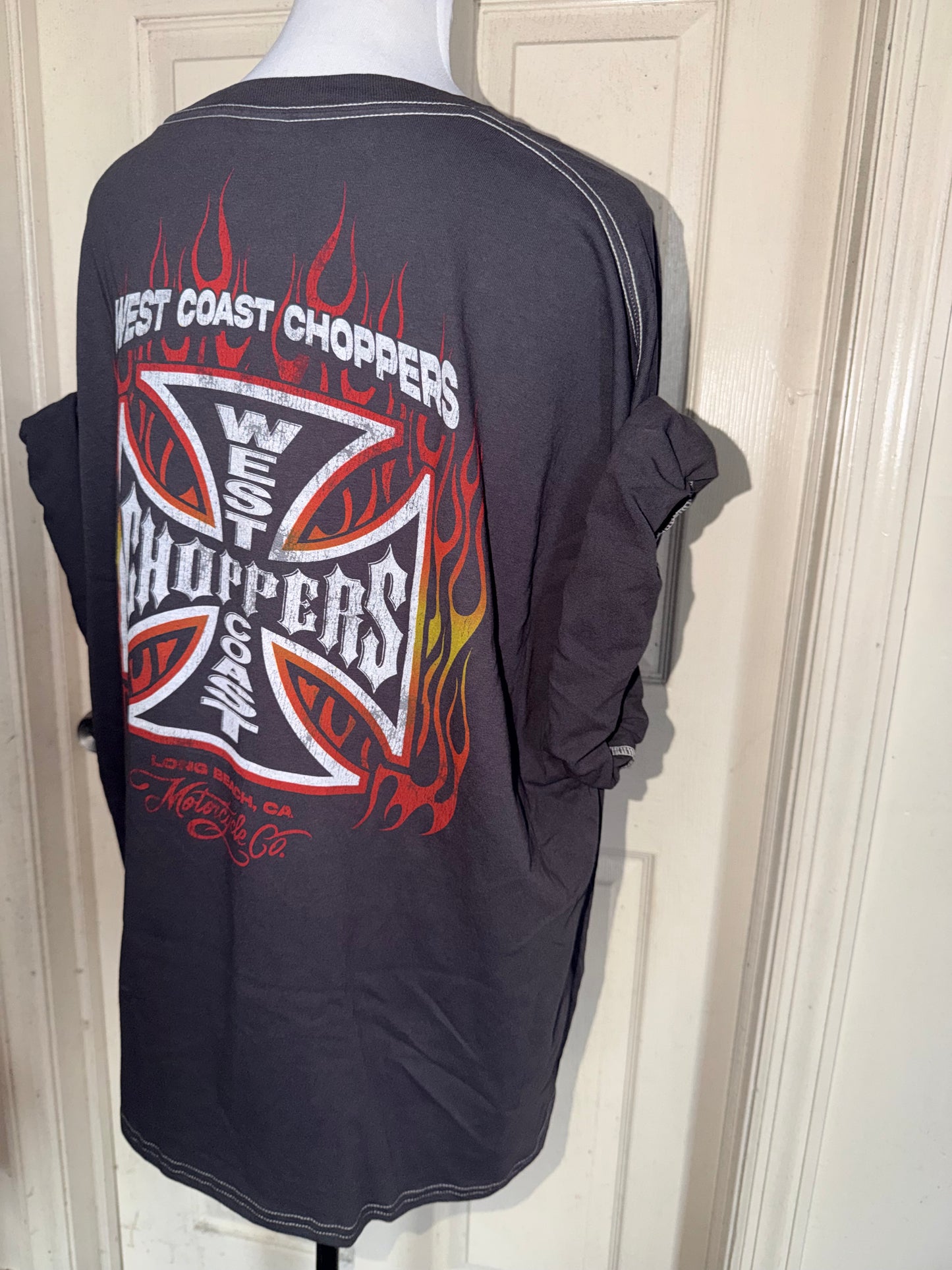 West Coast Choppers Double Sided Oversized Distressed Tre