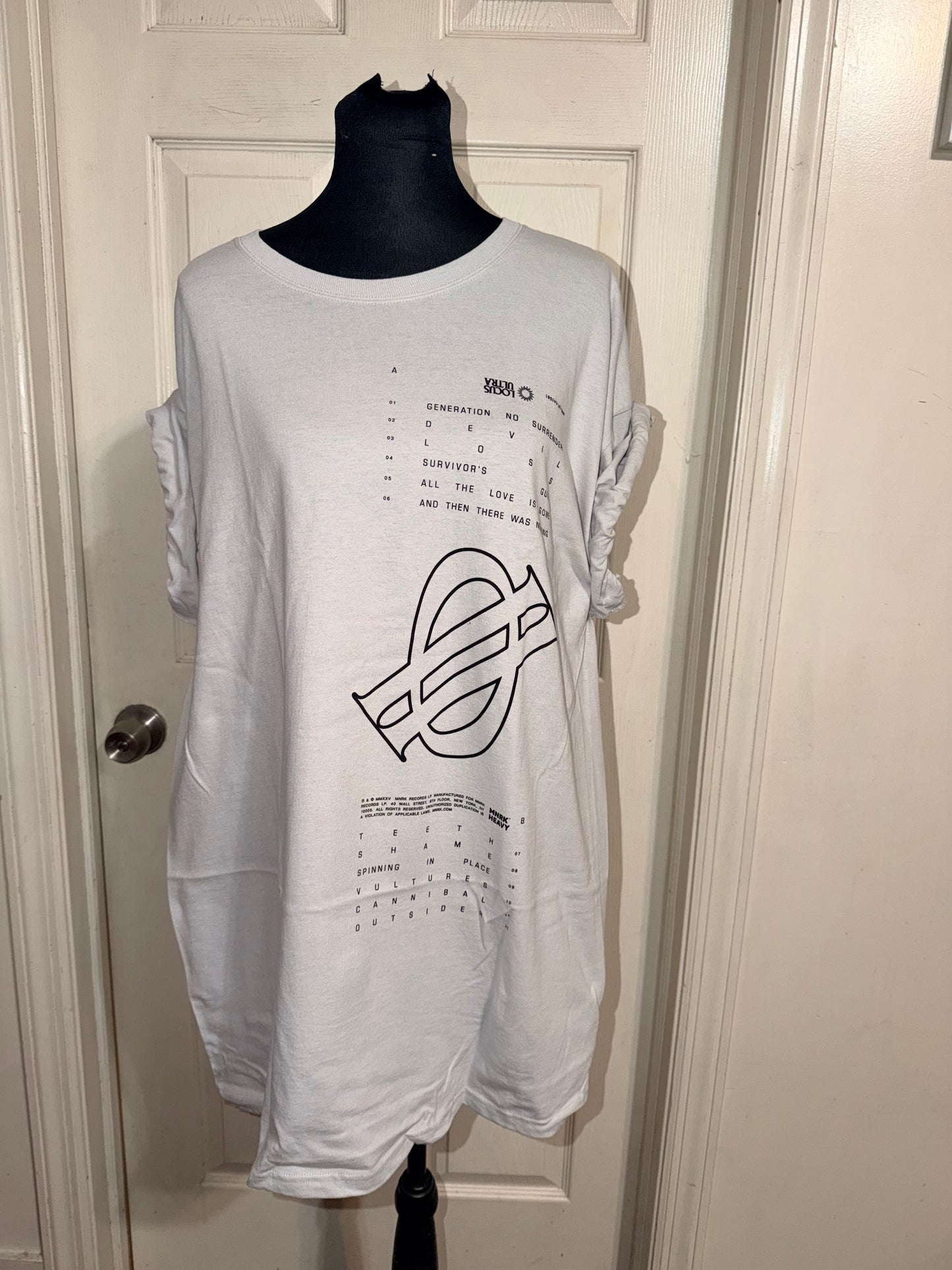 Underoath Double Sided Oversized Distressed Tee