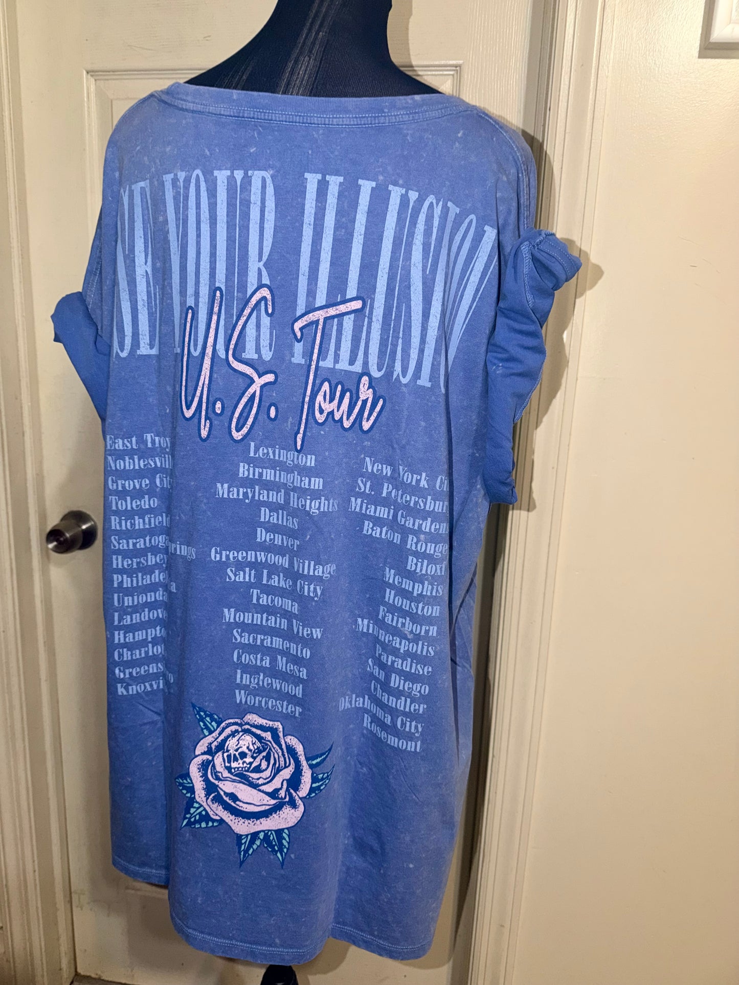 Guns N’ Roses Double Sided Oversized Distressed Tee