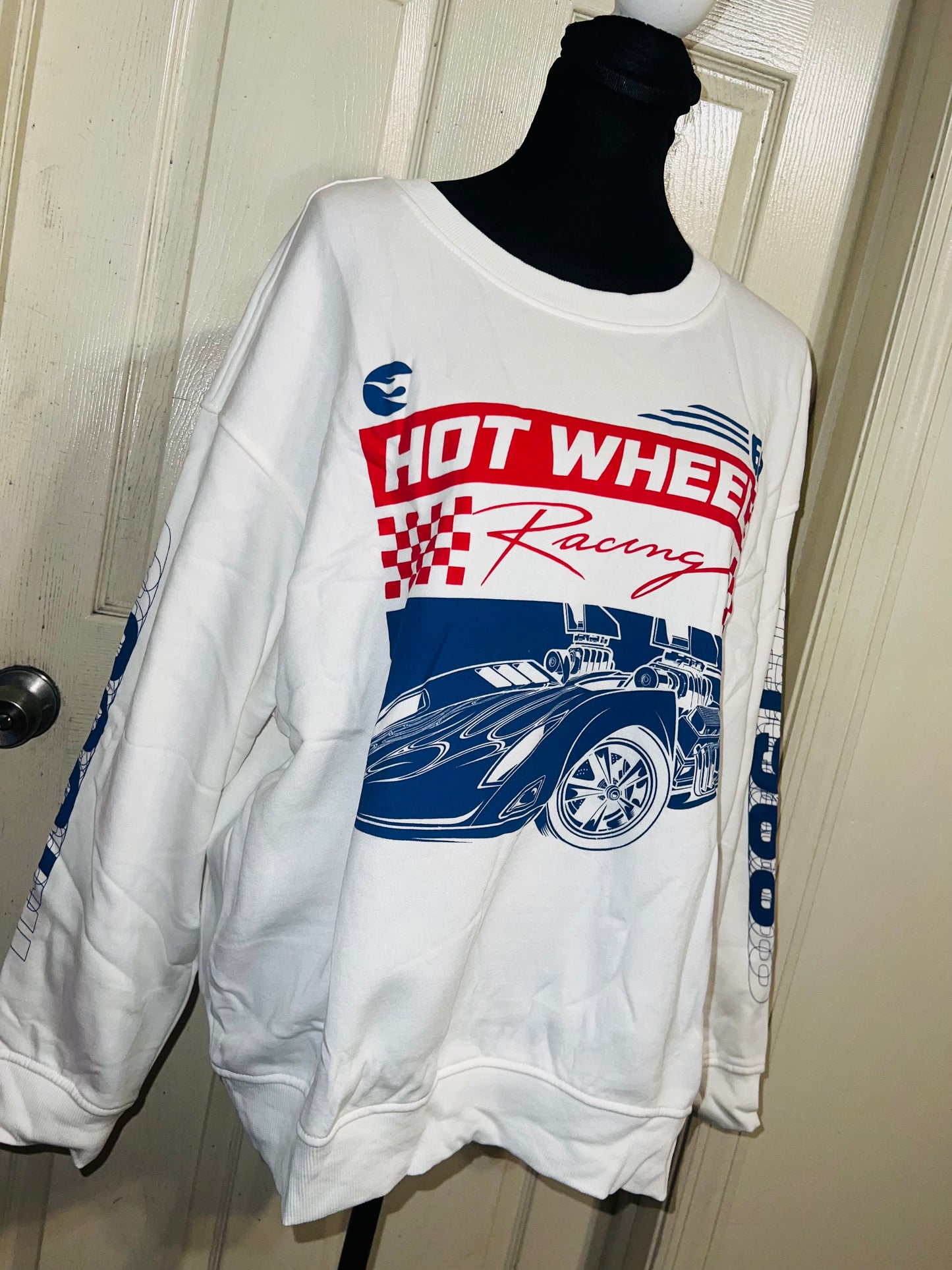 Hot Wheels Oversized Distressed Sweatshirt