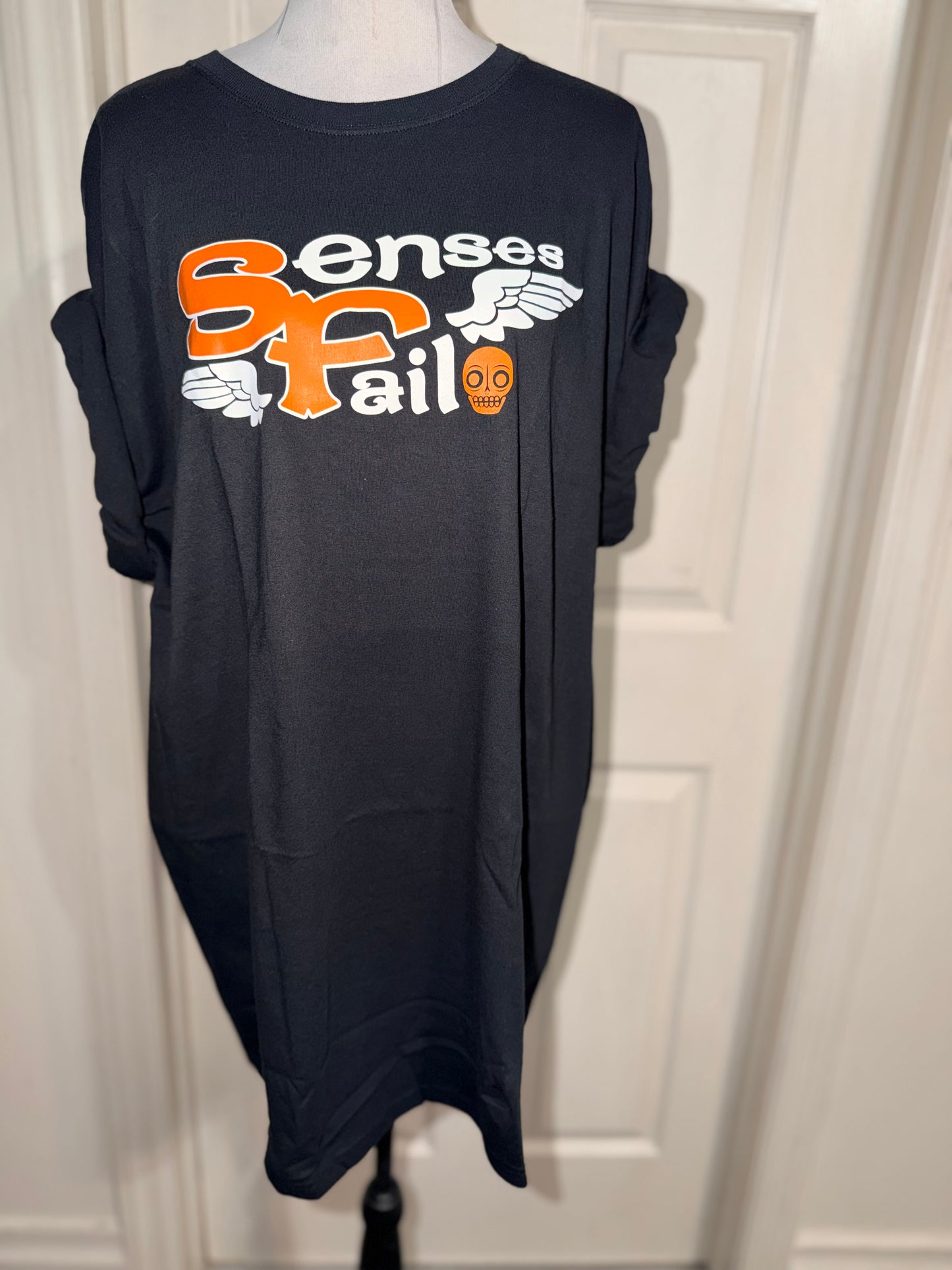 Senses Fail Oversized Distressed Tee
