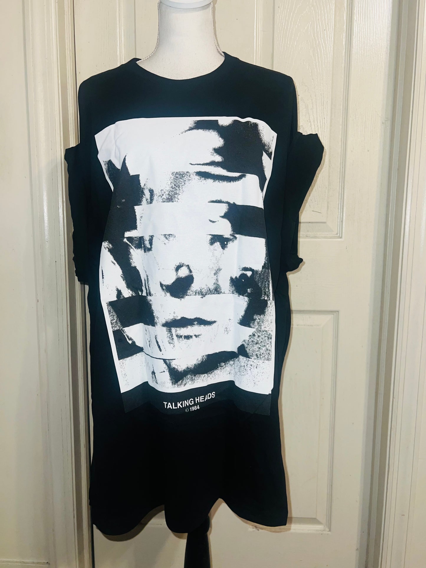 The Talking Heads Double Sided Oversized Distressed Tee