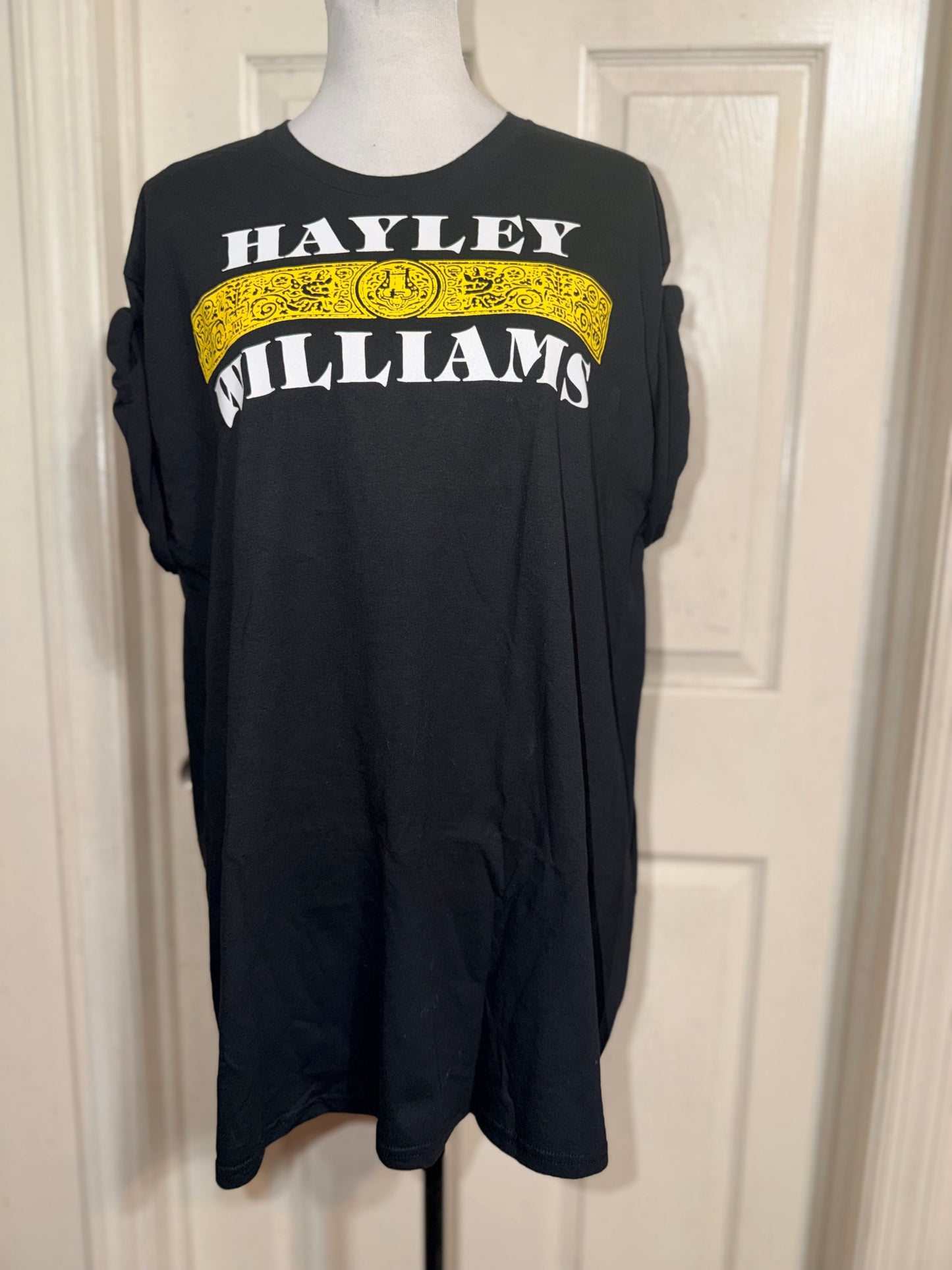 Hayley Williams Double Sided Oversized Distressed Tee
