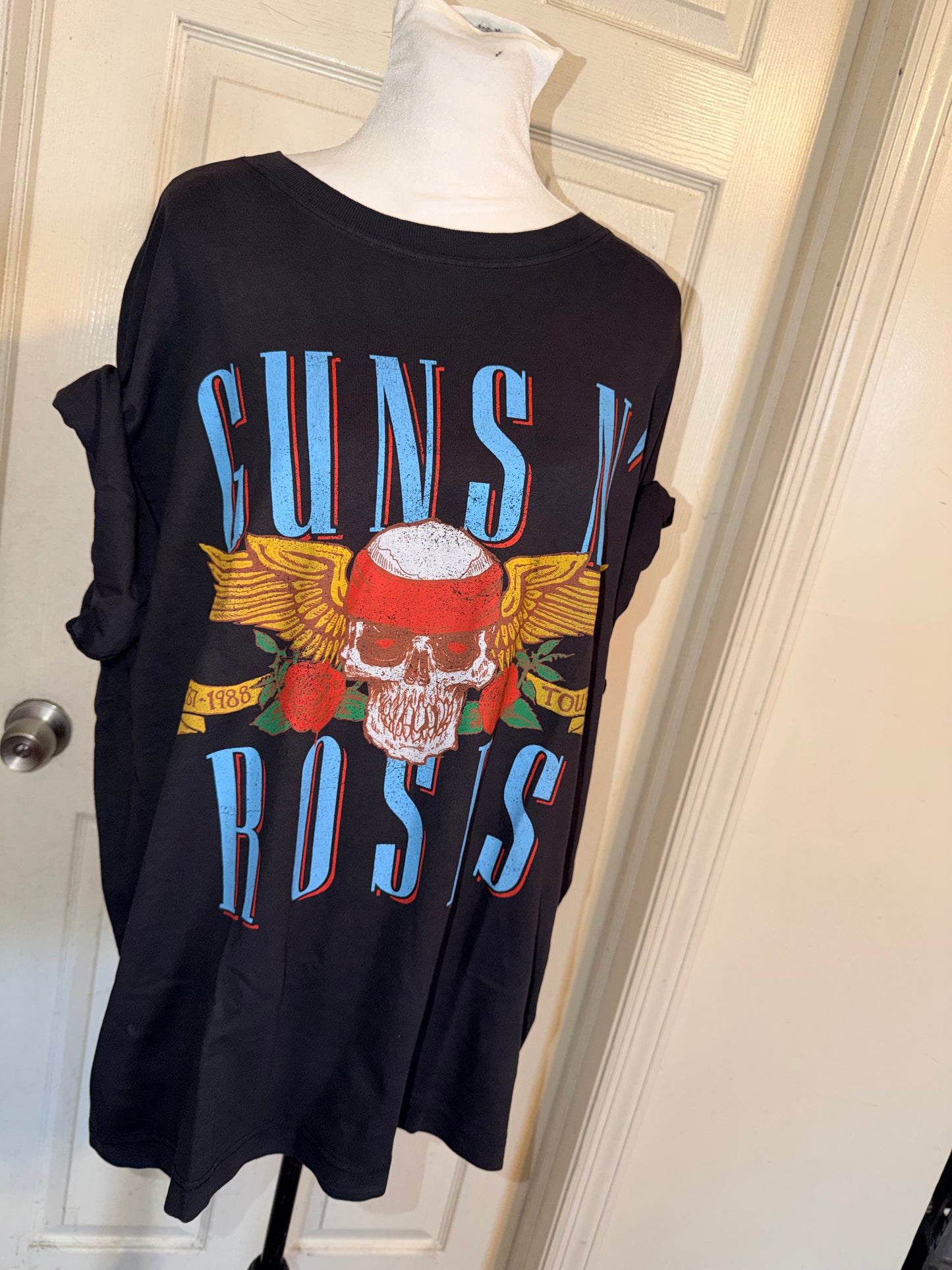 Guns N’ Roses Double Sided Oversized Distressed Tee