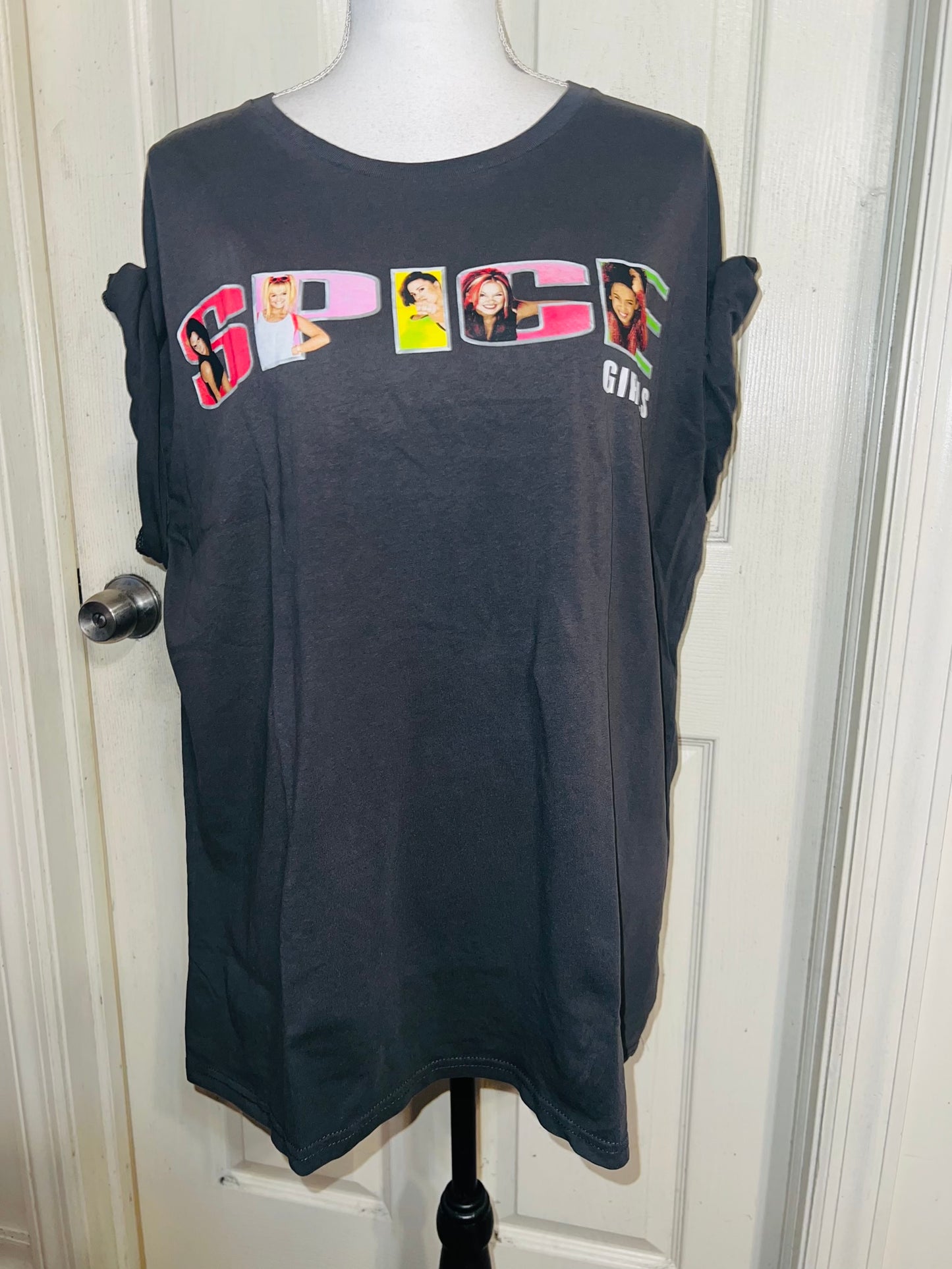 Spice Girls Oversized Distressed Tee