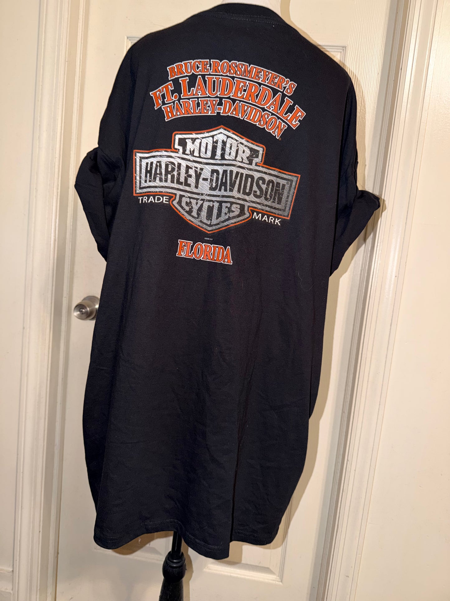 Harley Davidson Vintage Double Sided Oversized Tee