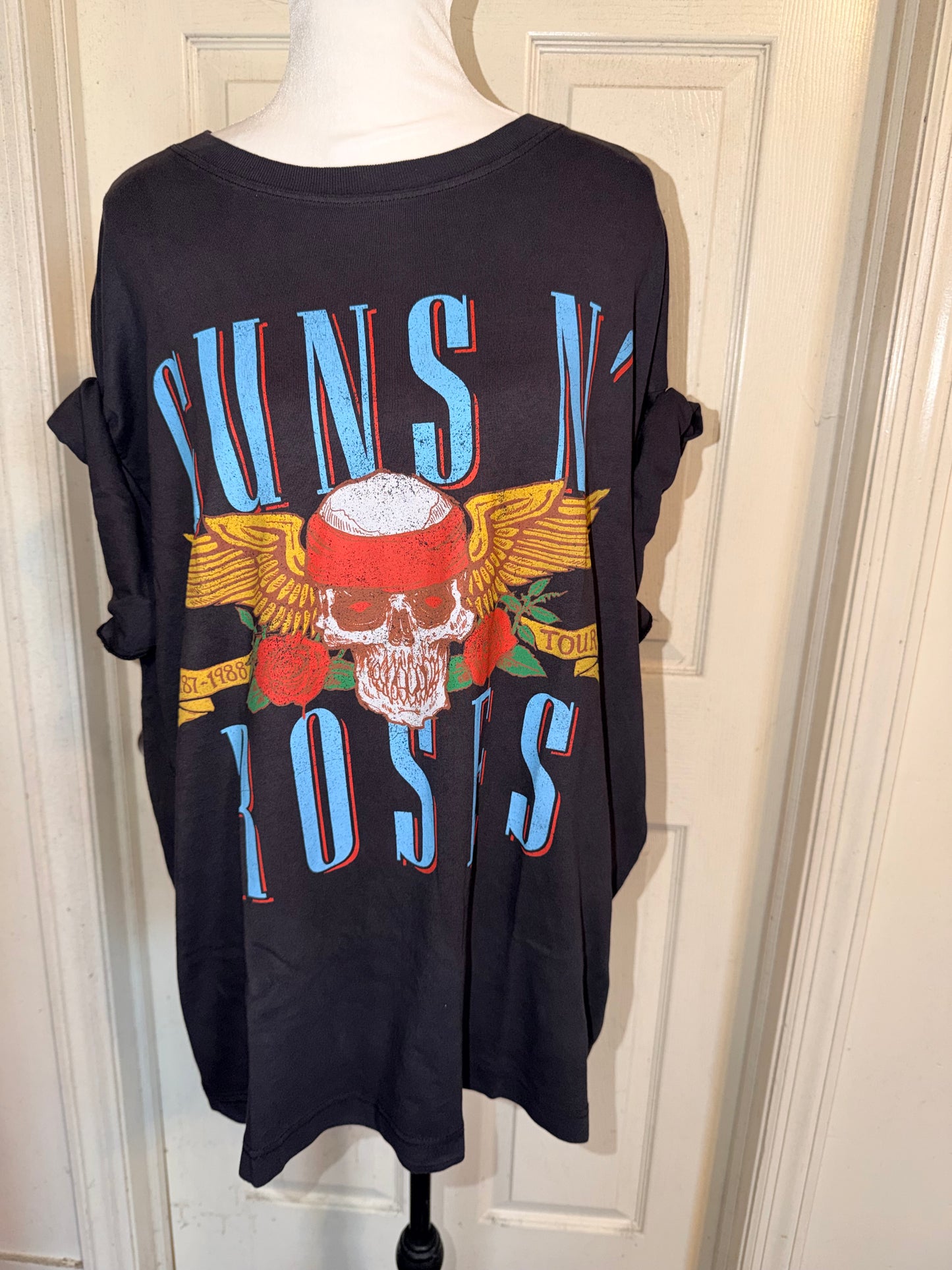 Guns N’ Roses Double Sided Oversized Distressed Tee