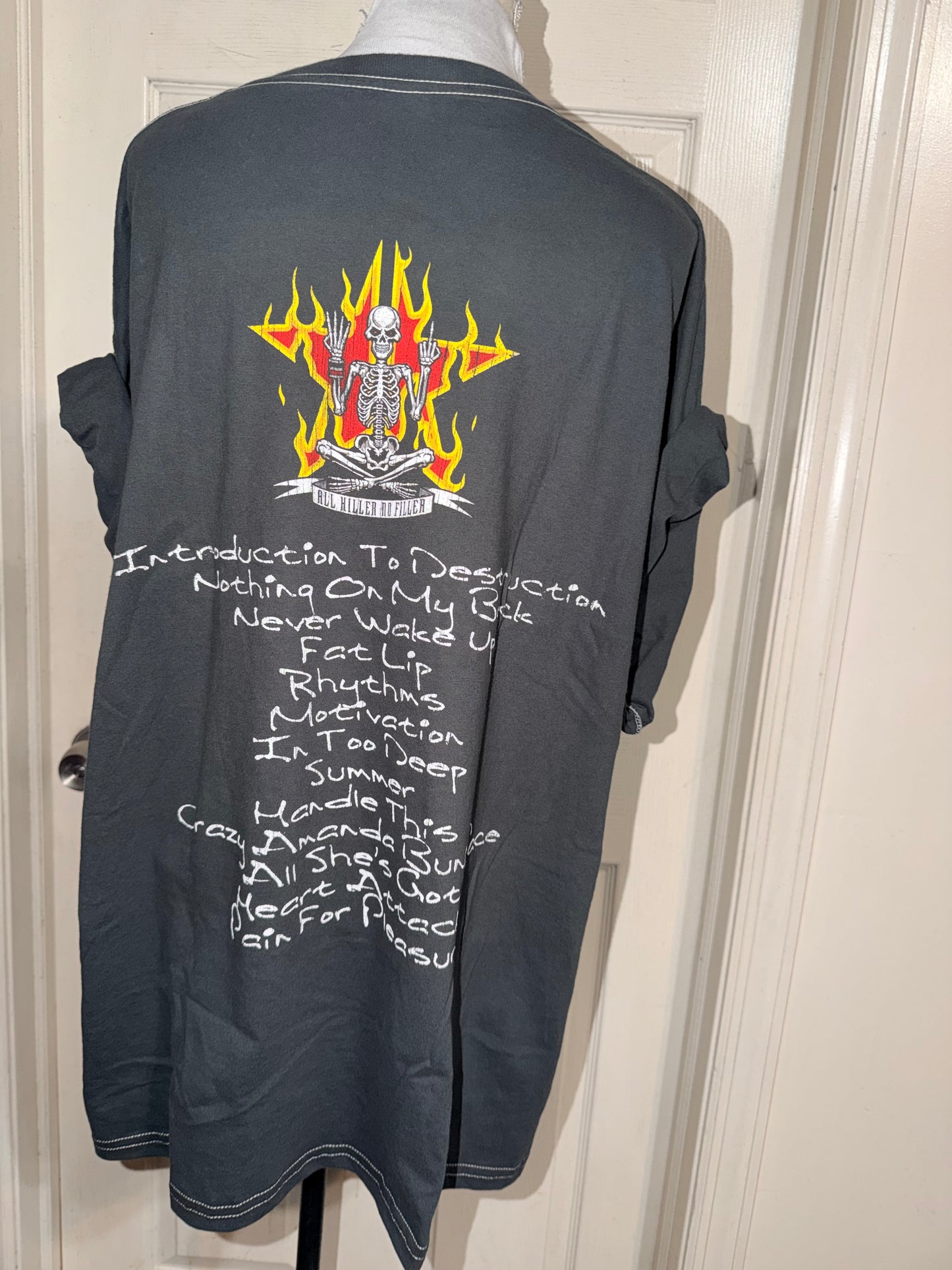 Sum 41 Double Sided Oversized Distressed Tee