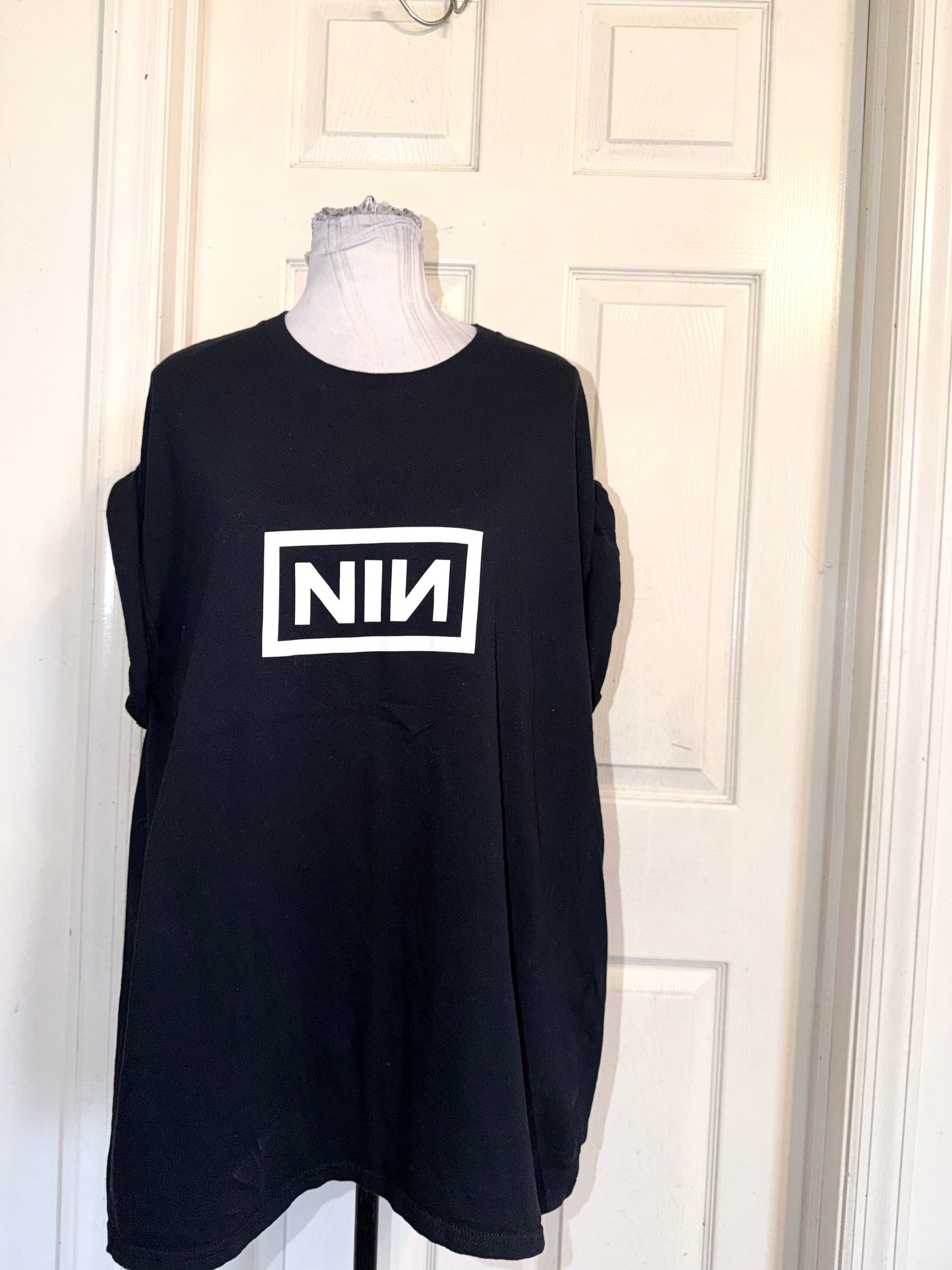 Nine Inch Nails Double Sided Oversized Distressed Tee