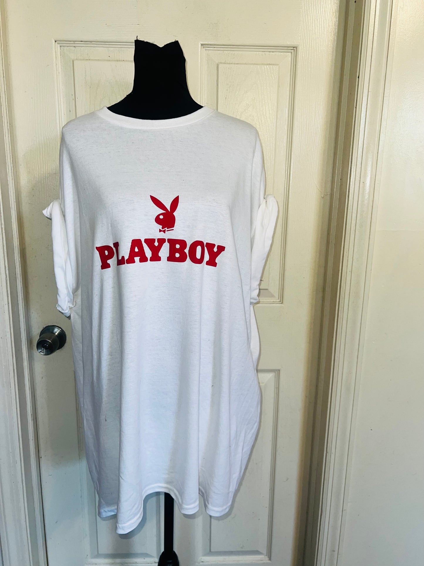 Playboy Double Sided Oversized Distressed Tee