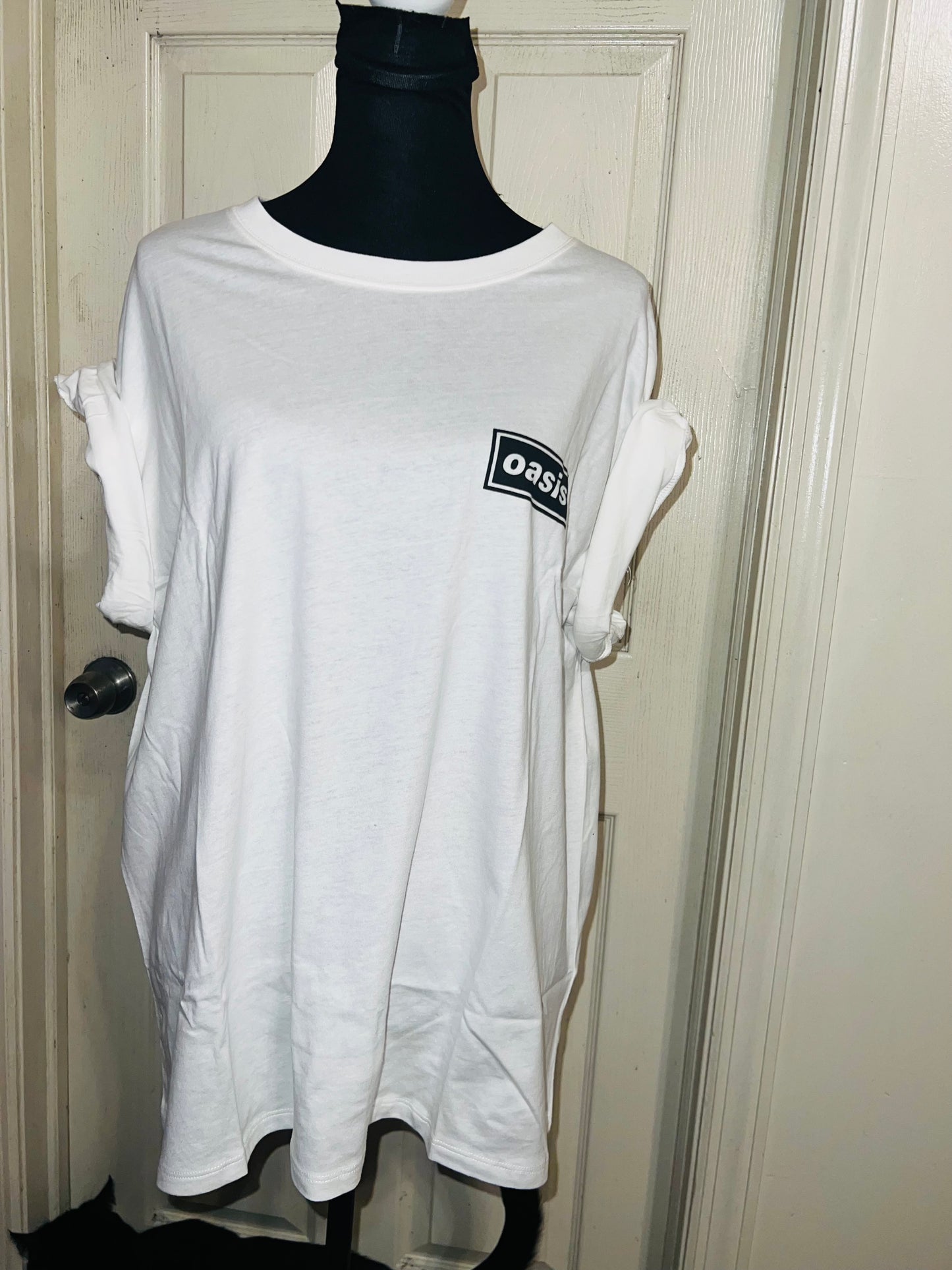 Oasis Double Sided Oversized Distressed Tee