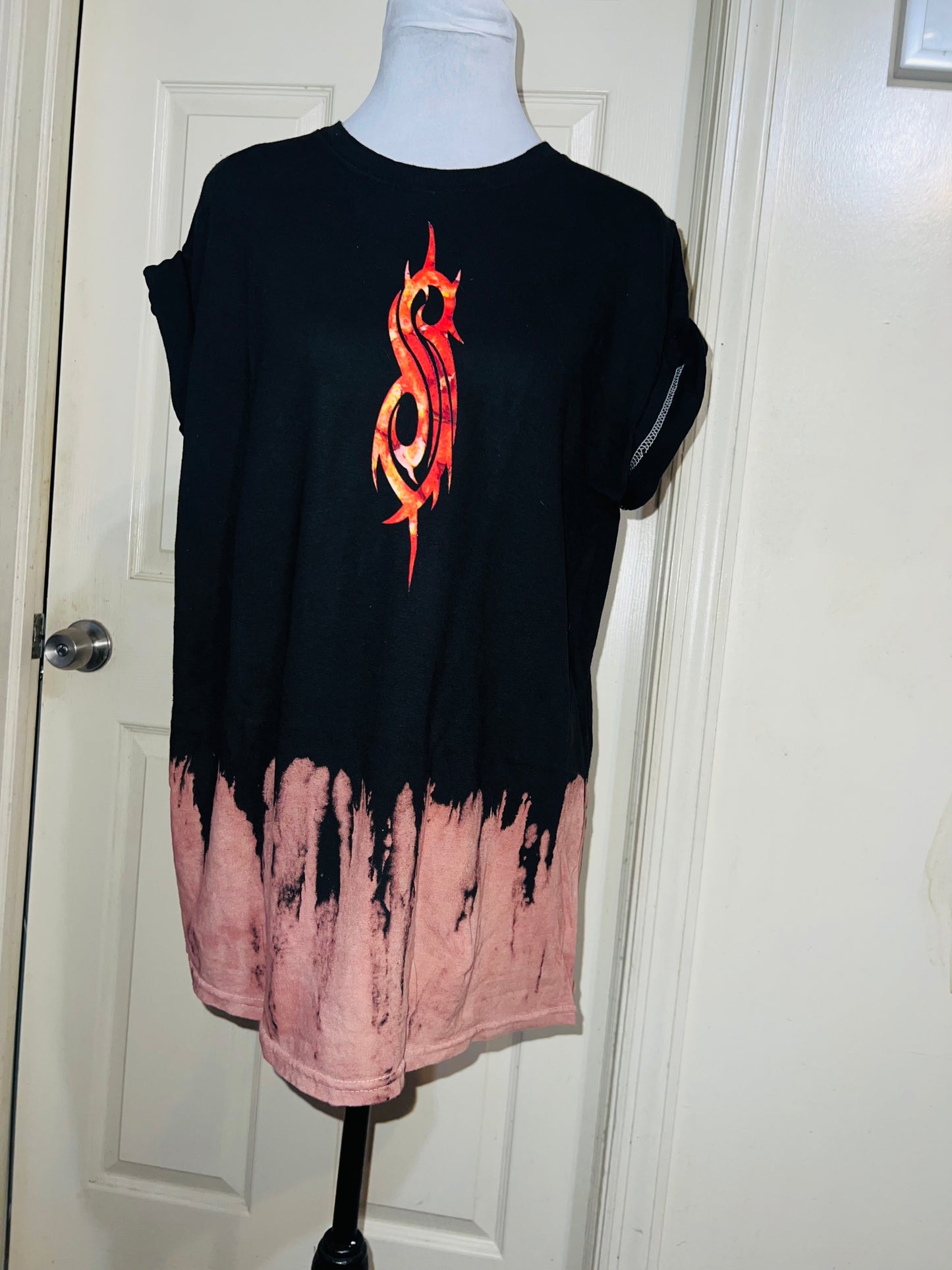 Slipknot Double Sided Oversized Distressed Tee