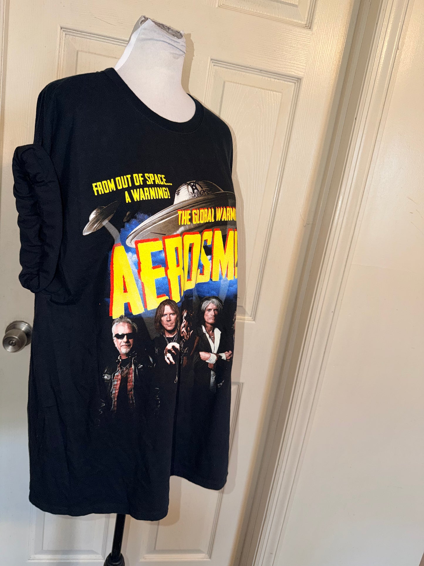 Aerosmith Double Sided Vintage Oversized Distressed Tee