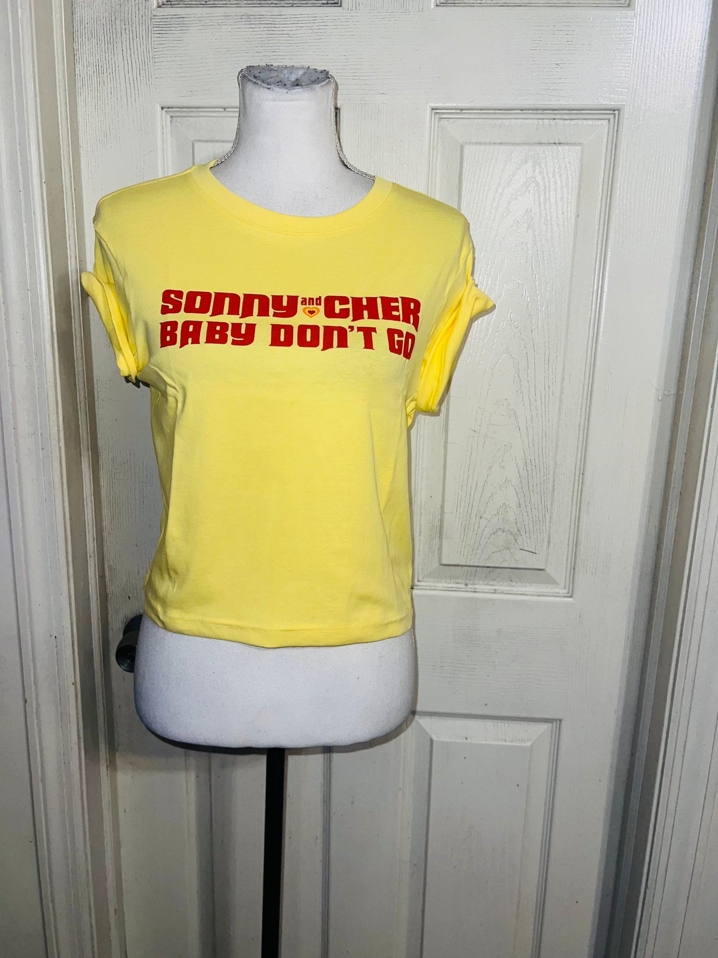 Sony & Cher Distressed Baby Tee