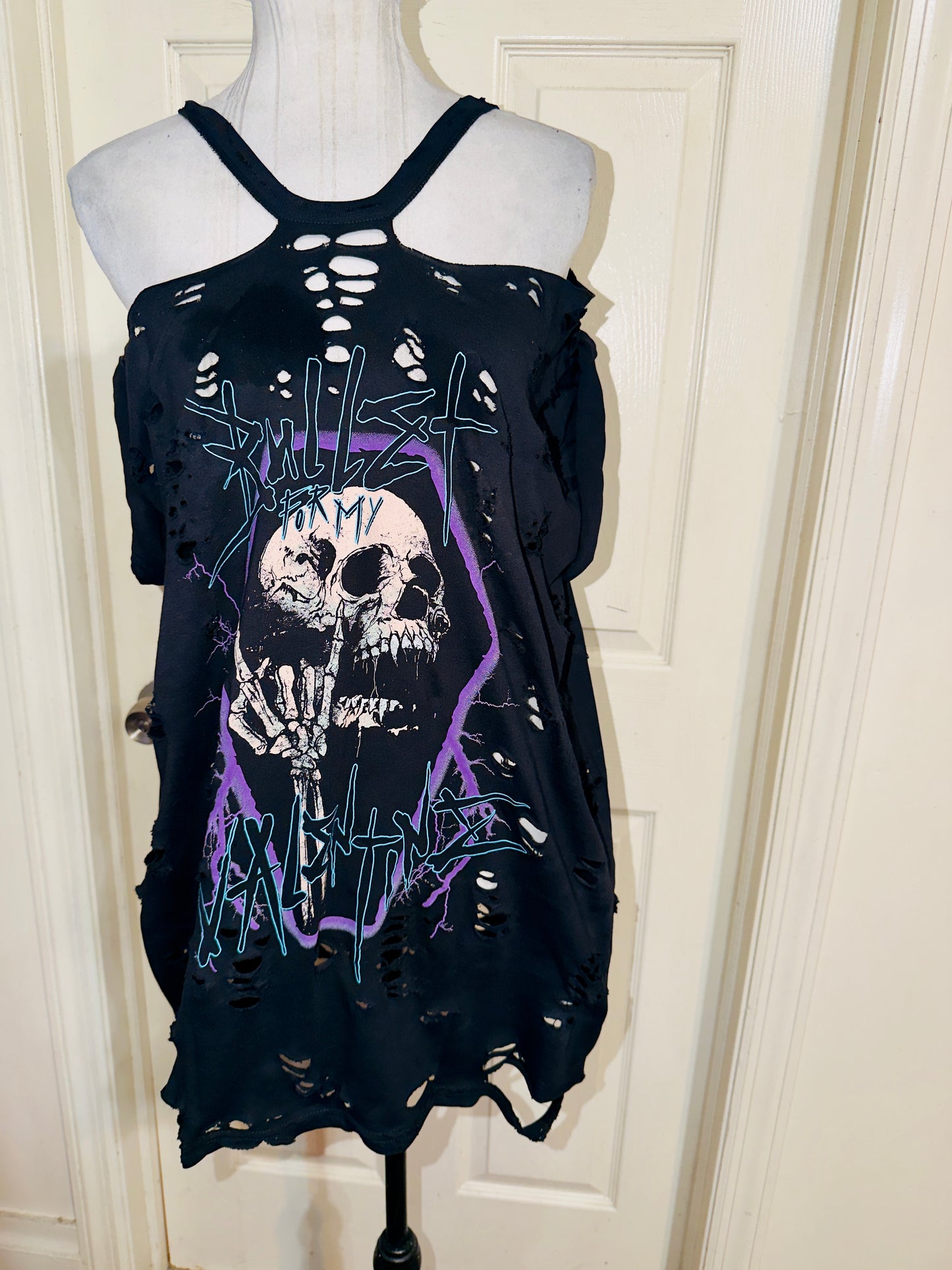 Bullet for my Valentine Oversized Distressed Tee