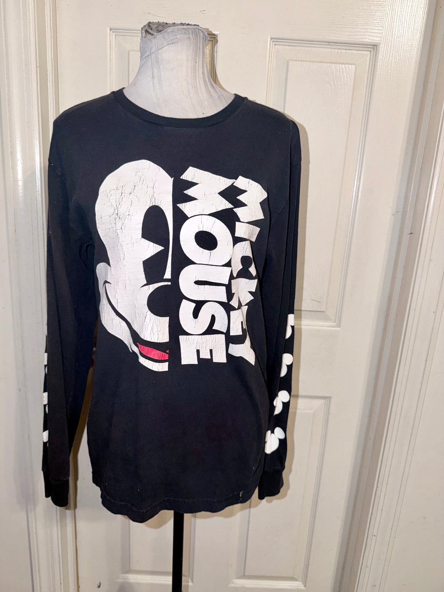 Mickey Mouse Vintage Oversized Long Sleeve Tee
