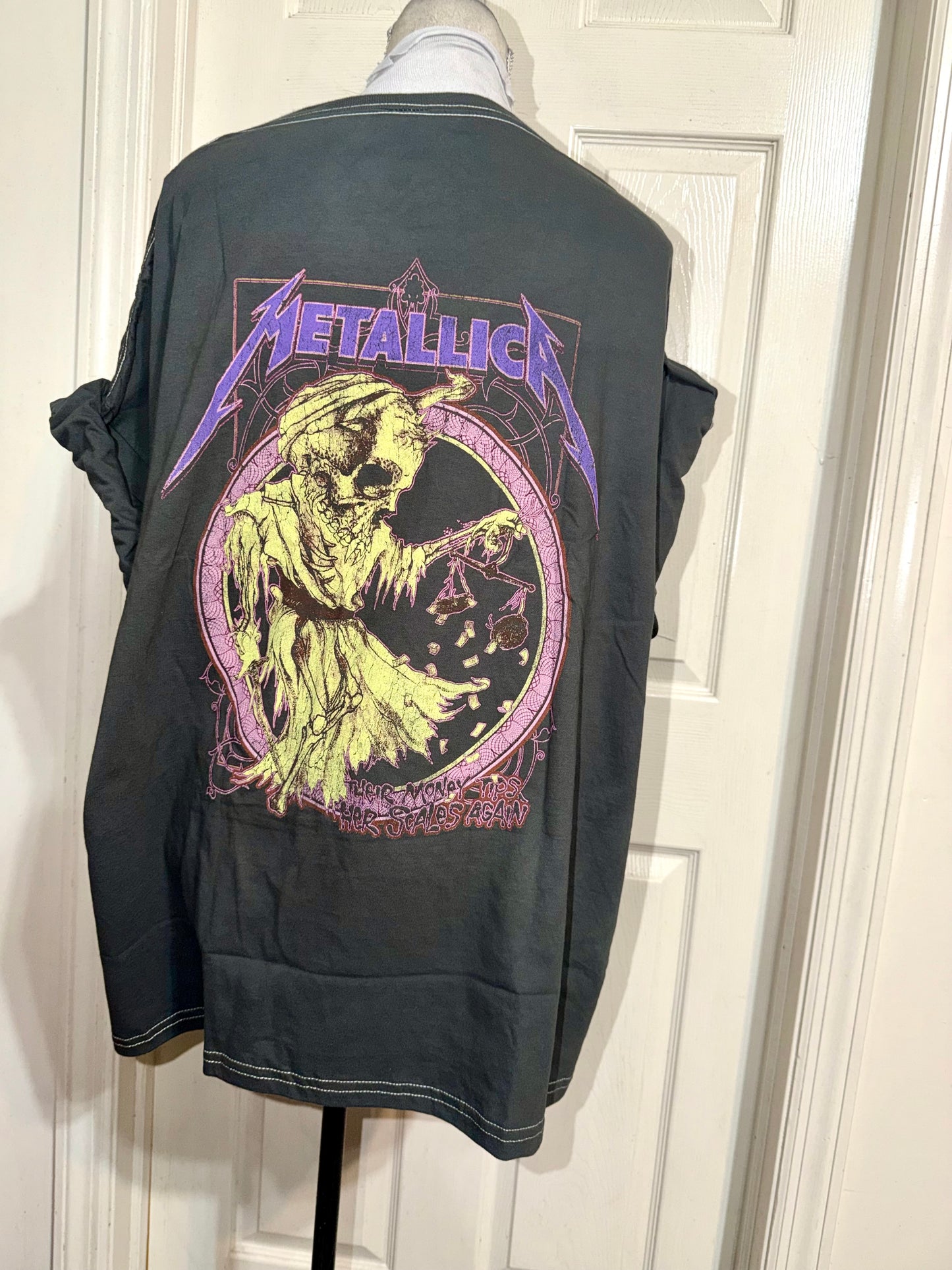 Metallica Double Sided Oversized Distressed Tee