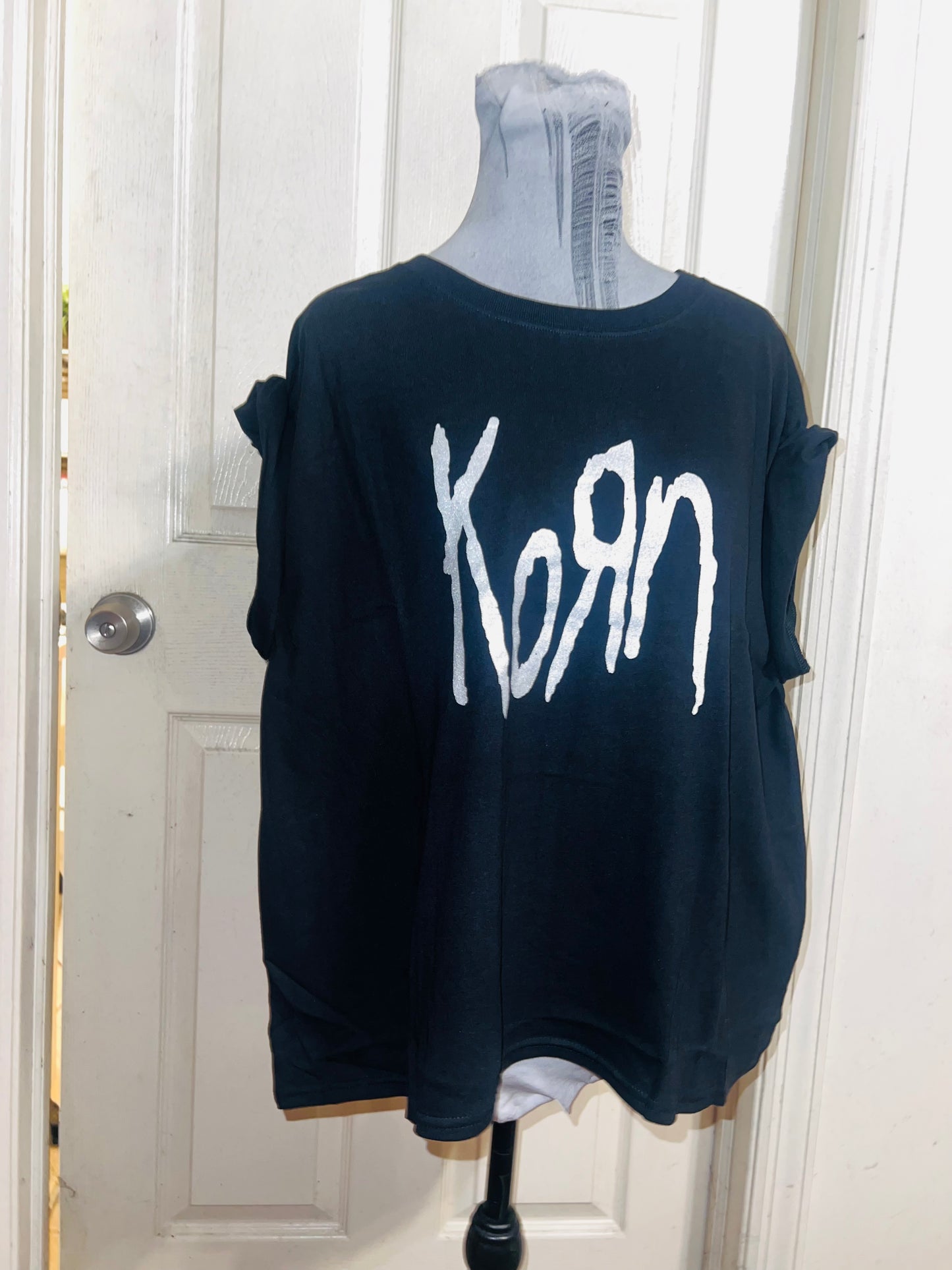 Korn Oversized Distressed Tee