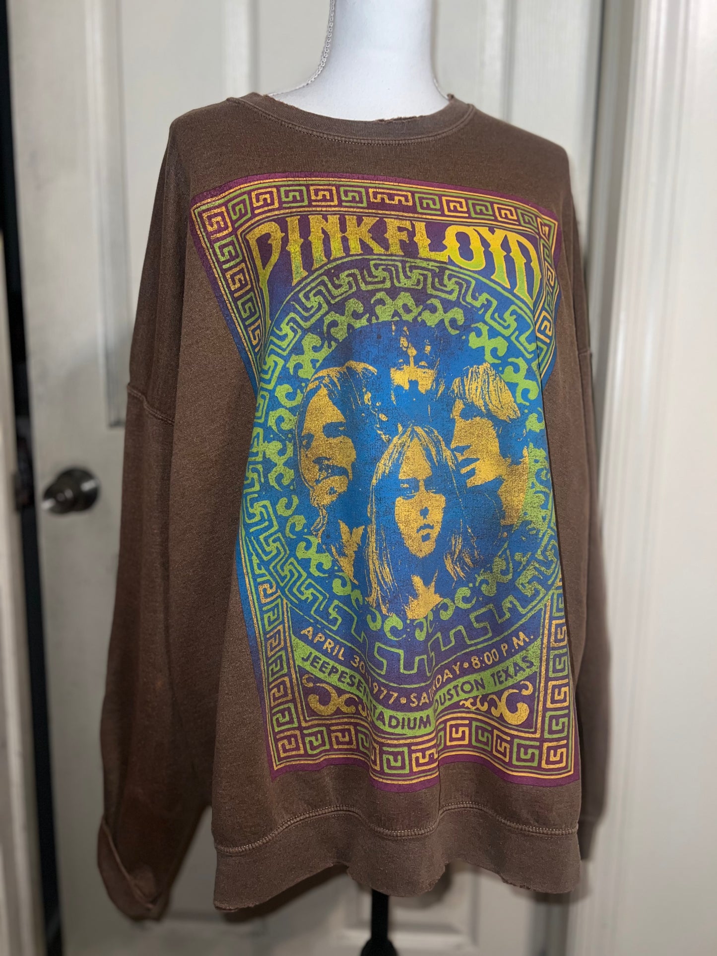 Pink Floyd Oversized Distressed Sweatshirt