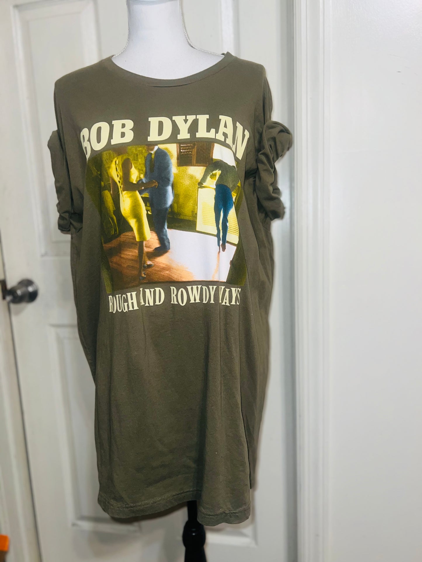 Bob Dylan Double Sided Vintage Oversized Distressed Tee