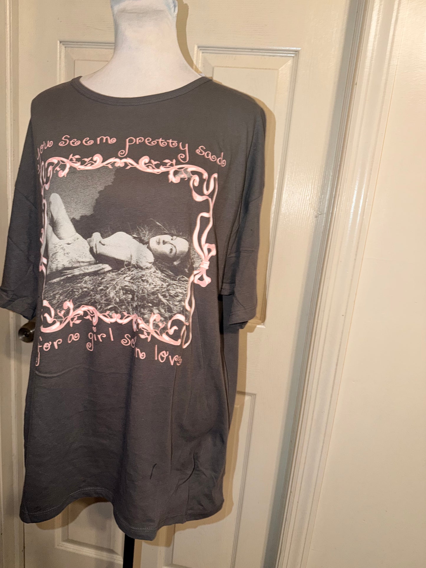 Olivia Rodrigo Oversized Distressed Tee