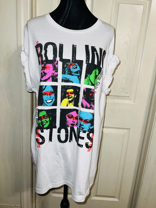 Rolling Stones “Some Girls” Distressed Oversized Tee