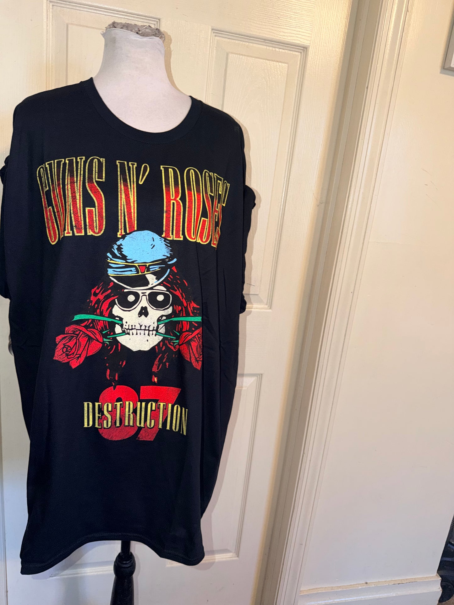 Guns N’ Roses Double Sided Oversized Distressed Tee