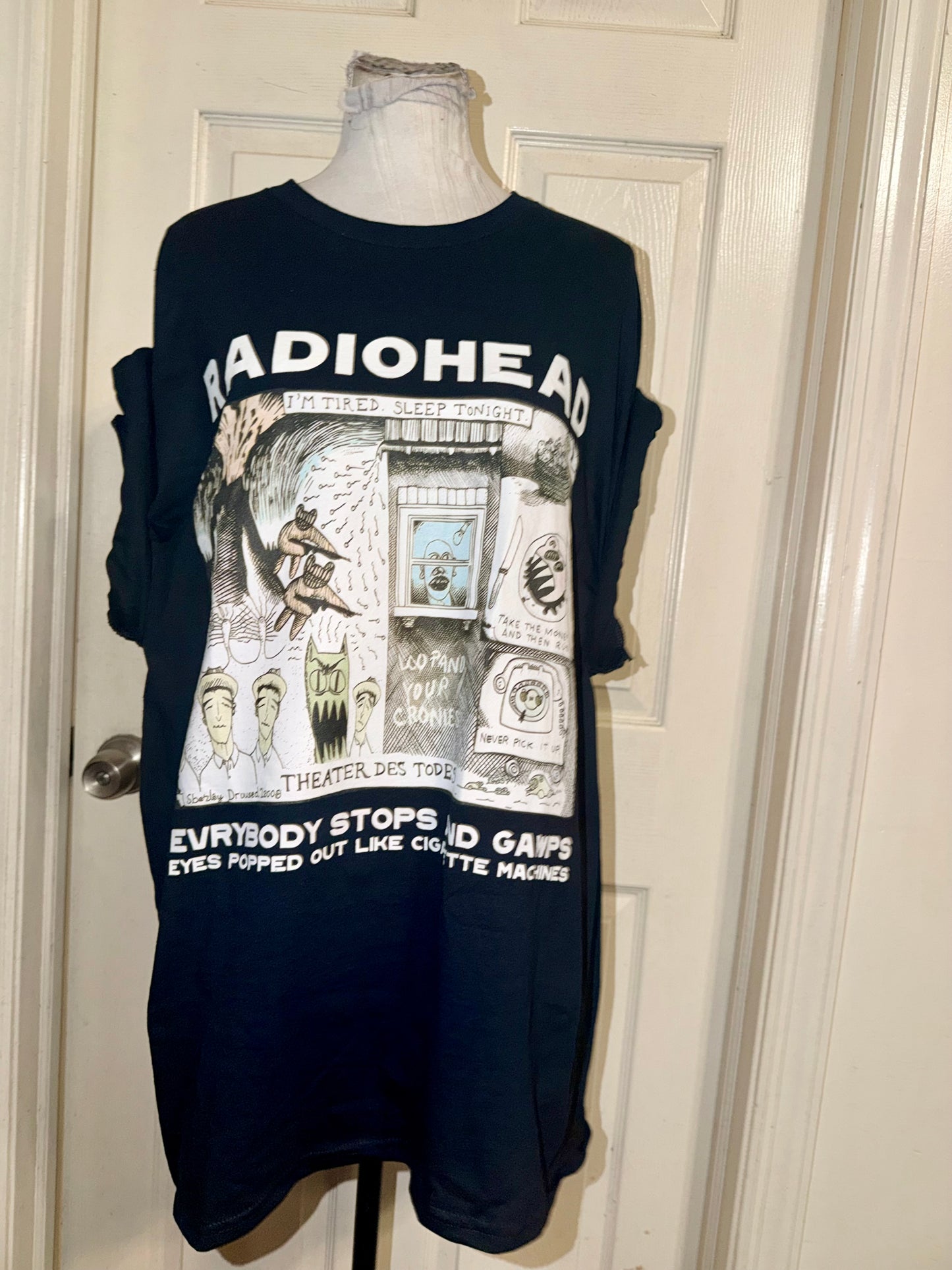 Radiohead Oversized Distressed Tee (Copy)