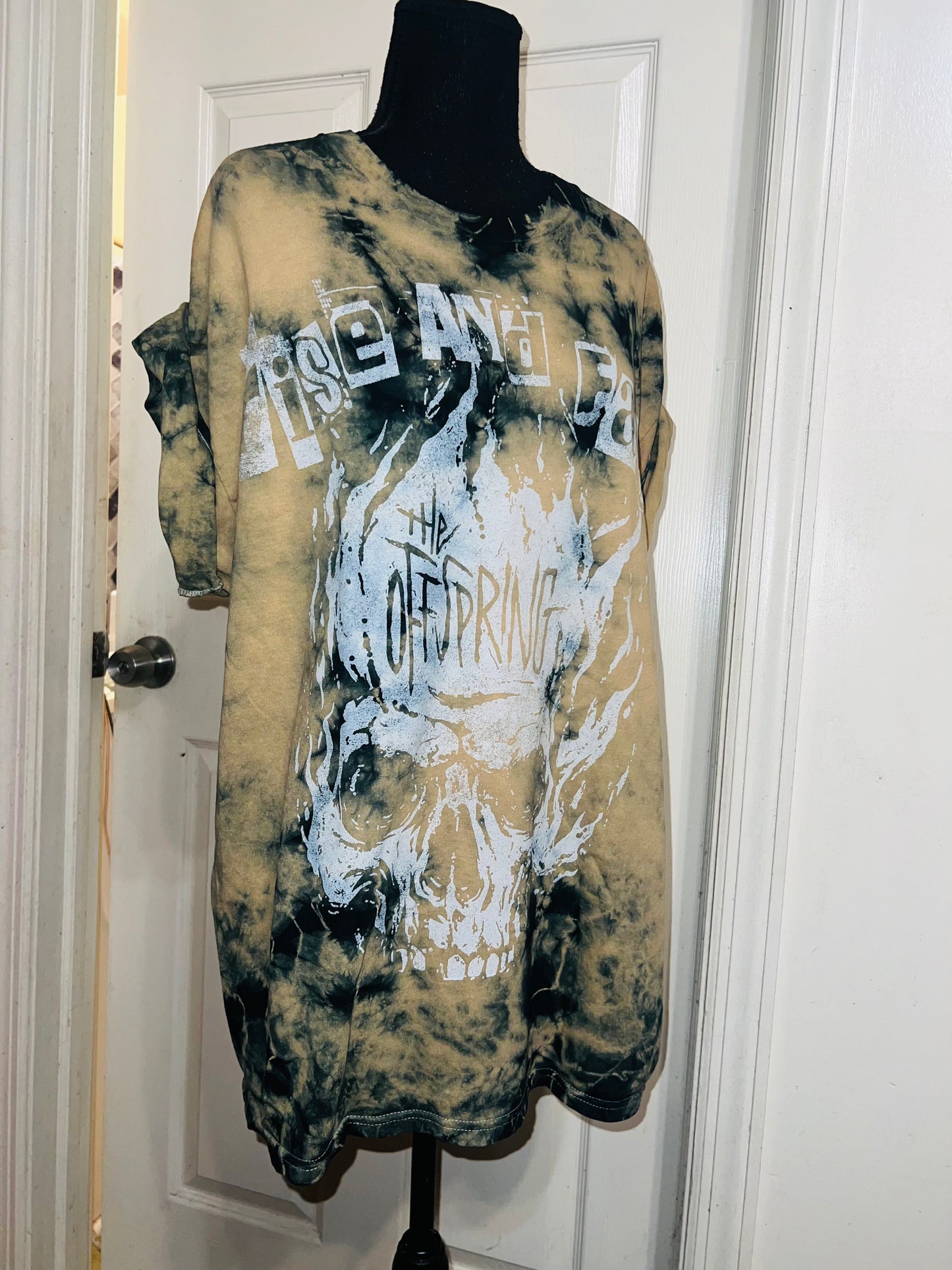 The Offspring Tie Dye Distressed Oversized Tee