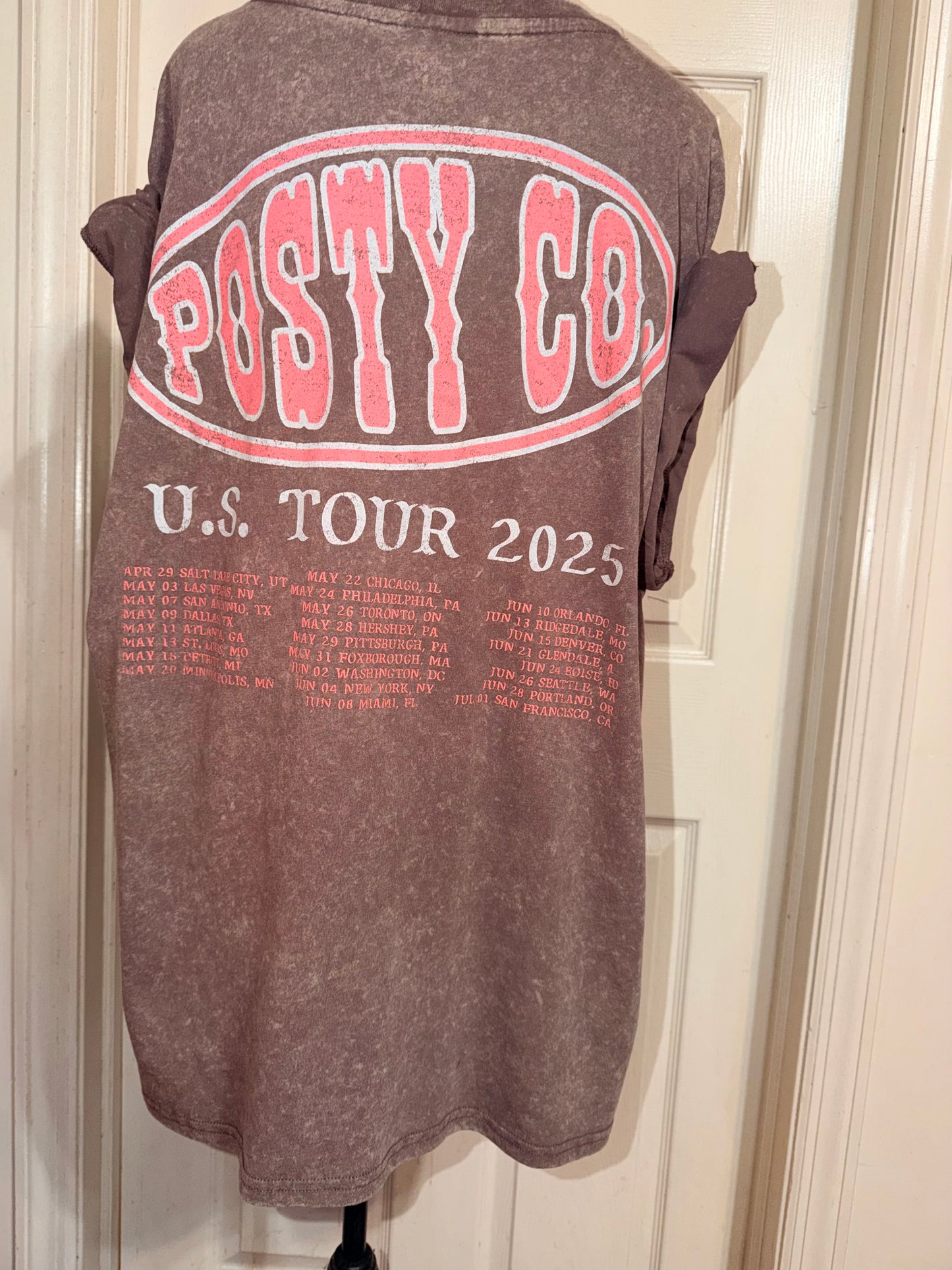 Post Malone Double Sided Oversized Distressed Tee